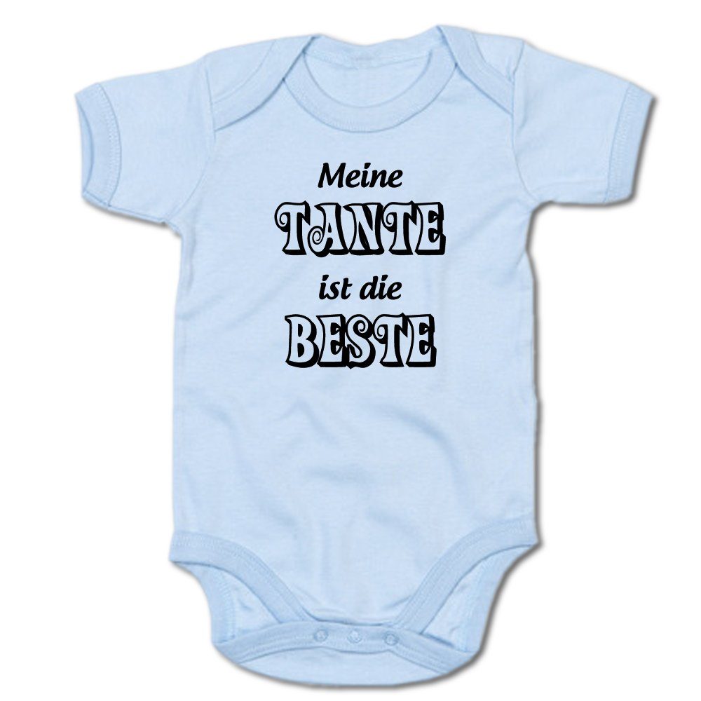 Ggraphics Kurzarmbody Baby Body Meine Tante ist die Beste mit Spruch