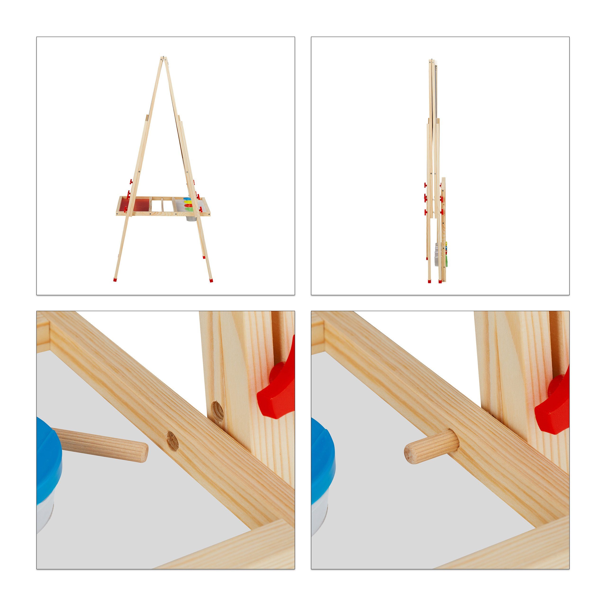 relaxdays Standtafel Kinder mit Whiteboard