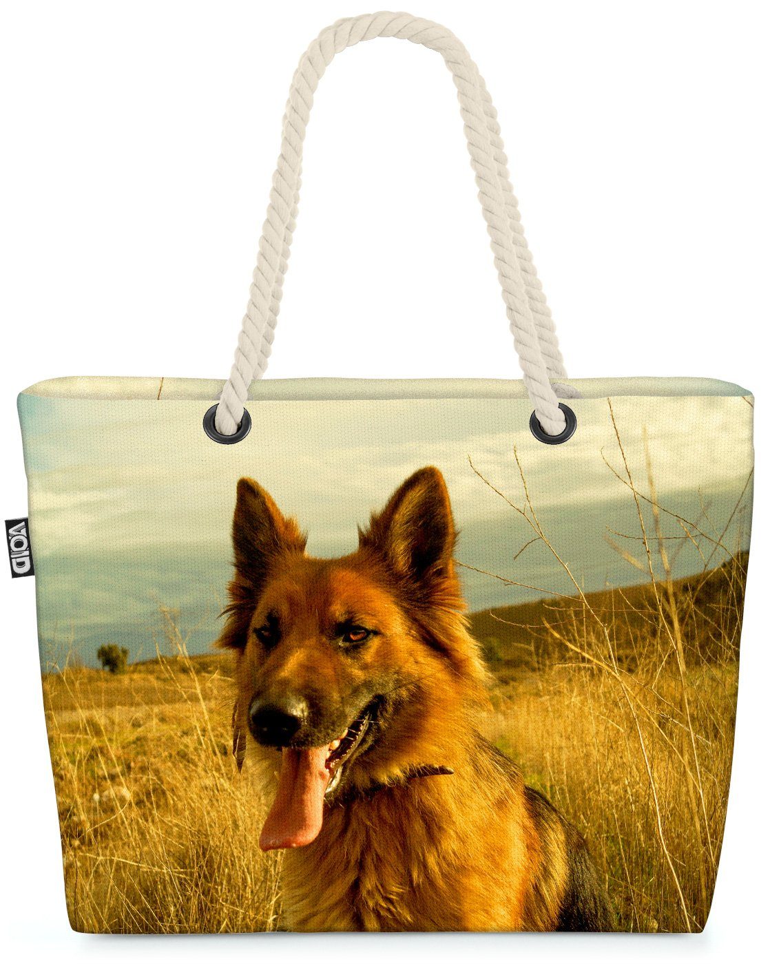 VOID Strandtasche (1-tlg), Deutscher Bag Schäferhund Beach Jagdhund Haustier Welpe Schäferhund Hund Rex