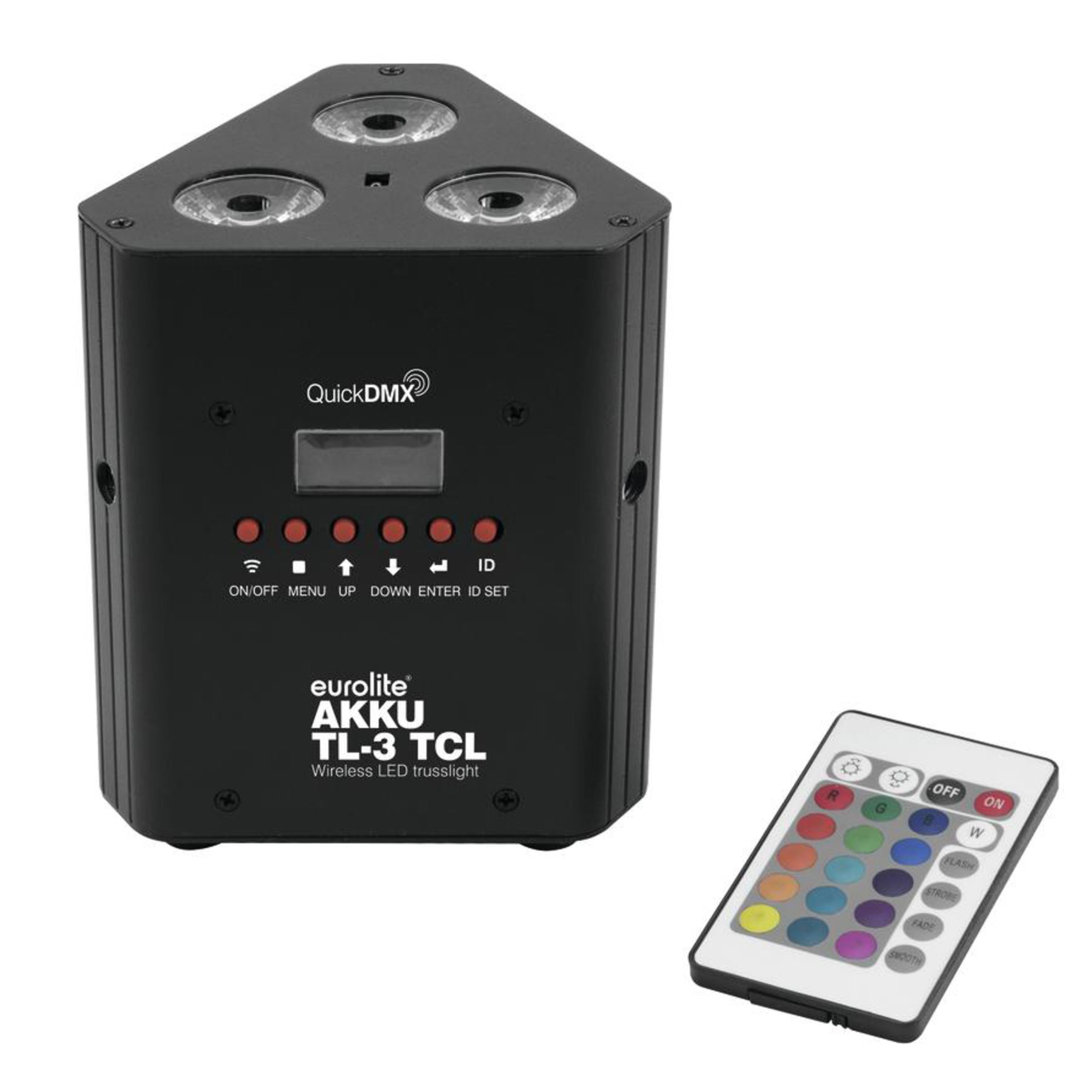 EUROLITE LED Scheinwerfer, AKKU TL-3 TCL Trusslight QuickDMX - Akkubetriebener LED Scheinwerfer
