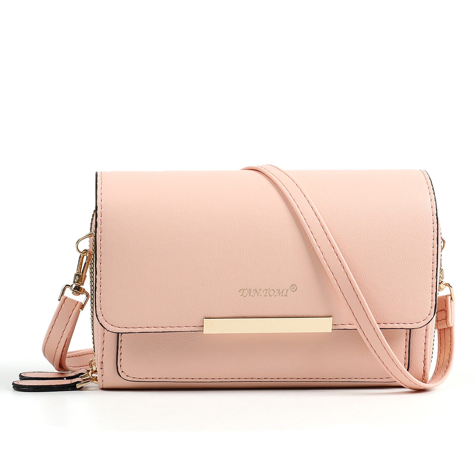 Fassiona Umhängetasche Damen Handy Umhängetasche - Crossbody Tasche bis zu 6,7 Zoll (mit Geldbeutel Kartenfächer & Verstellbarer Abnehmbar Schulterriemen), Schultertasche Kleine Abendtasche Reisepass Handytasche