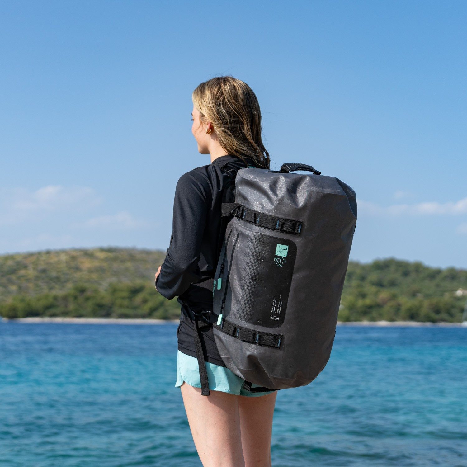 Jobe SUP-Board Jobe Duffelbag Grau 40L wasserdichte Sporttasche SUP Kajak Outdoor