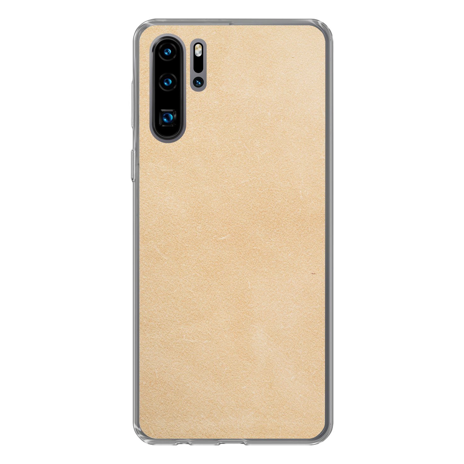 Handyhülle für Huawei P30 Pro Leder - Strukturiert - Lederoptik - Beige