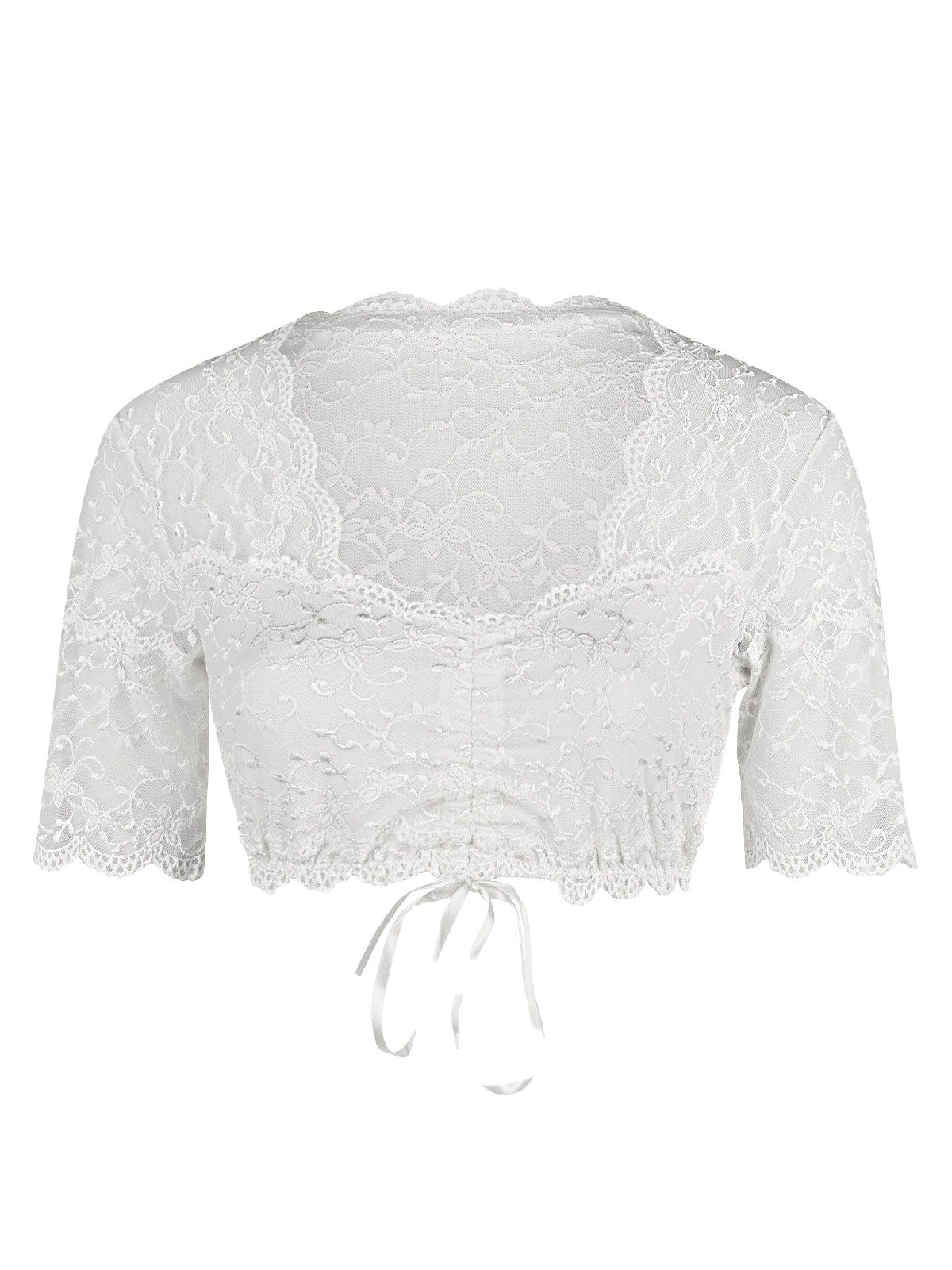 Nina Von C. Dirndlbluse Dirndlbluse halbarm Martina (Stück, 1-tlg) florales Muster rundum