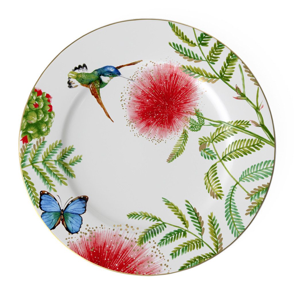 Villeroy & Boch Signature Speiseteller Amazonia Platzteller 31x31x2cm, (1 St), Premium Bone Porcelain, spülmaschinenfest, Made in Germany