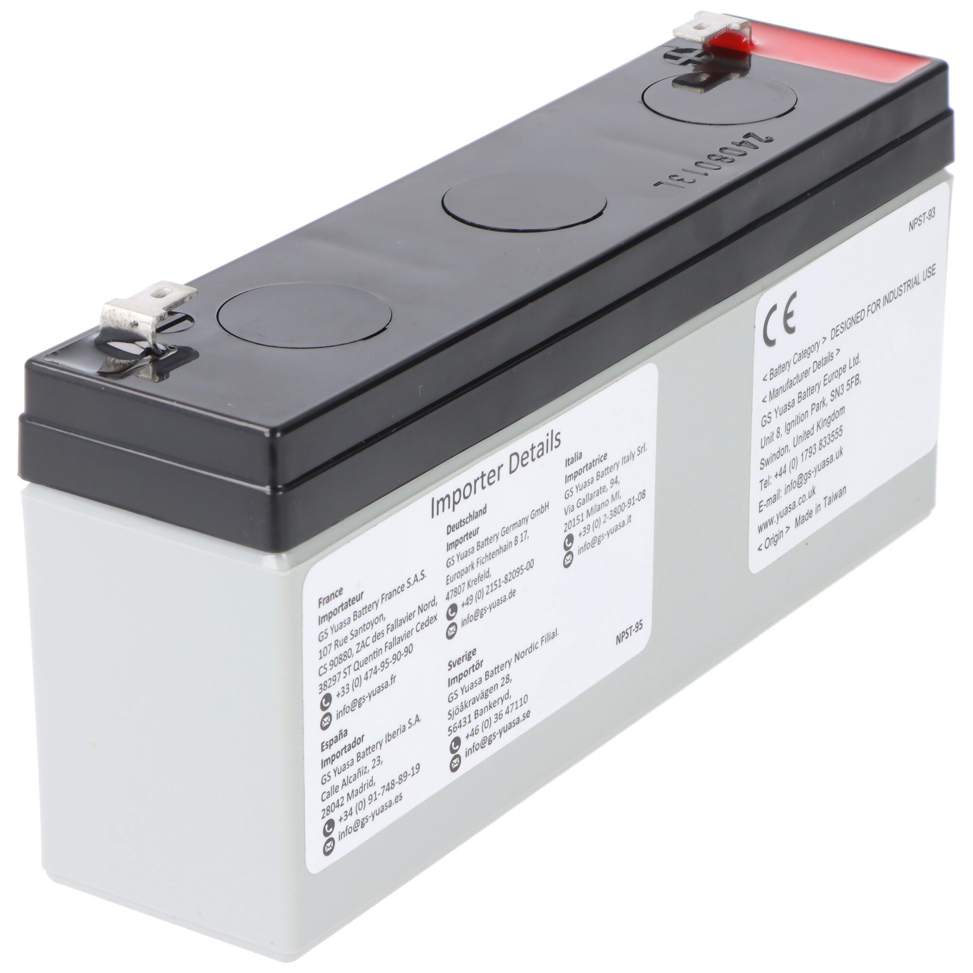 Yuasa Yuasa NP3-6 Akku Blei PB 6 Volt 3Ah Faston 4,8mm Akku 3000 mAh (6,0 V)