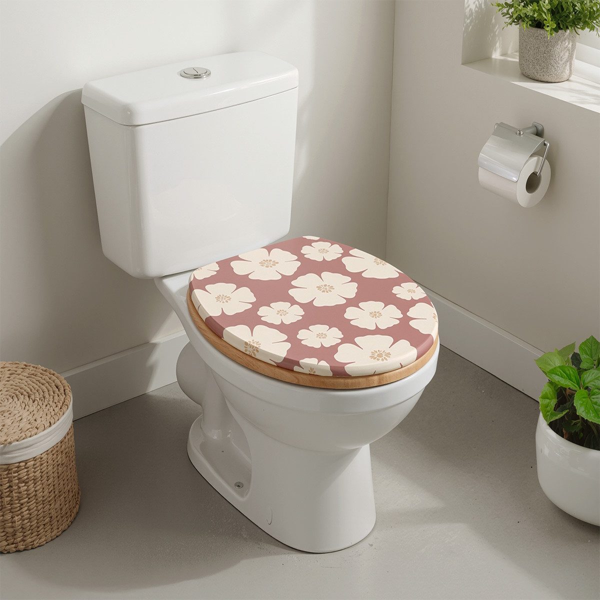 WC-Sitz Toilettensitz mit MDF-Holzkern Toilettendeckel WC Deckel Klositz
