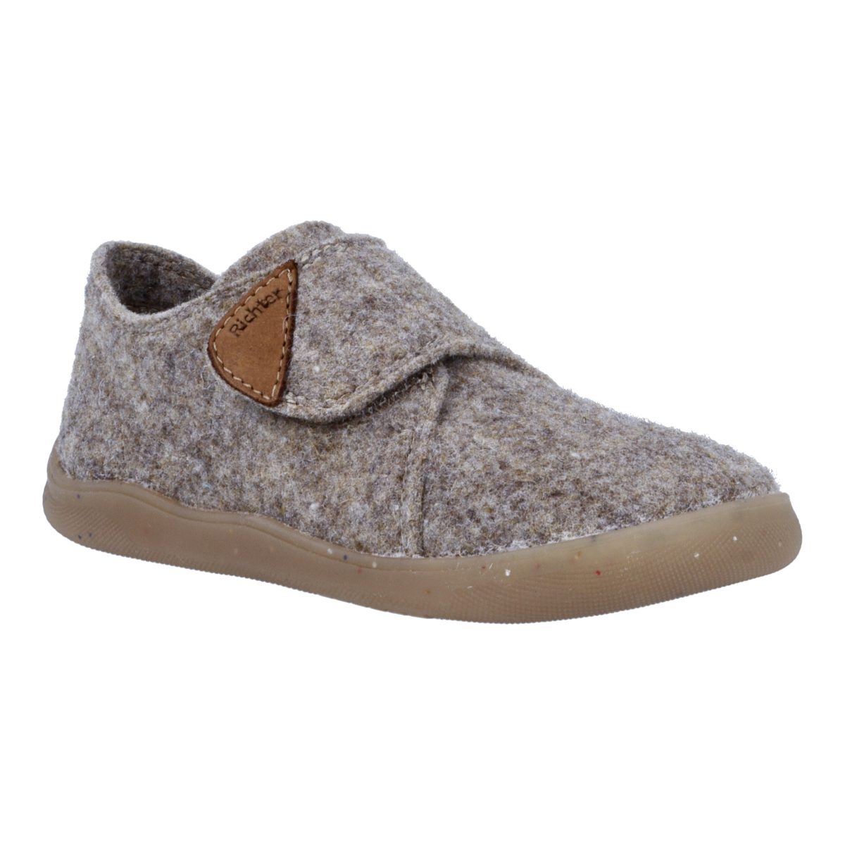 Richter Fun (Felt) Barfußschuh Hausschuh mit Kontrastbesatz, Größenschablone zum Download