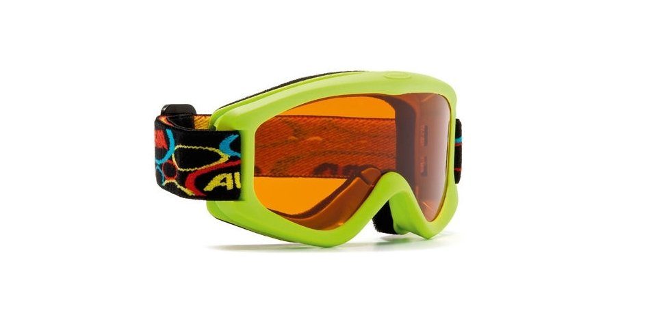 Alpina Sports Skibrille Alpina matt lime Kinder Skibrille 2.0 Carvy für