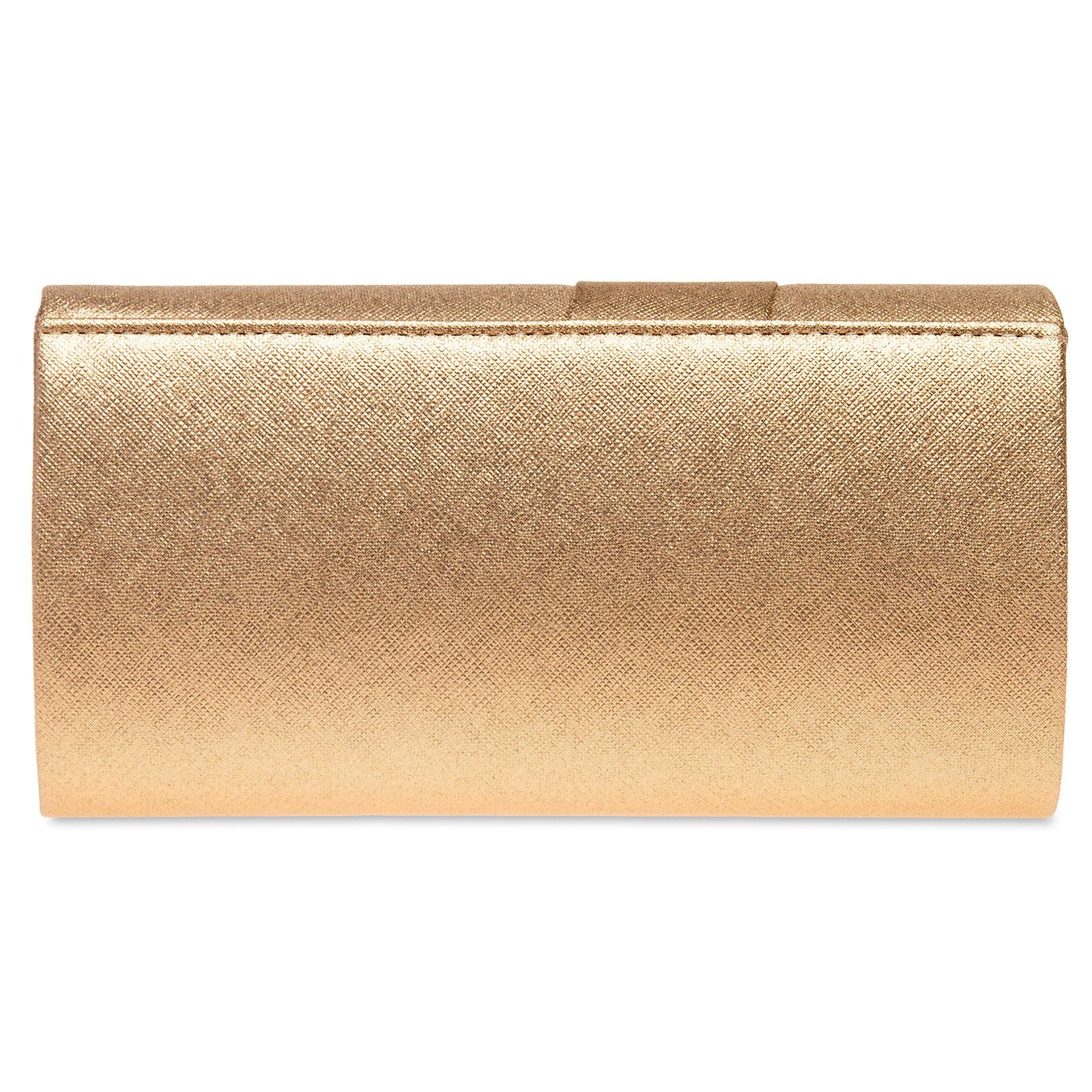 Caspar Clutch TA503 schlichte elegante Damen Abendtasche