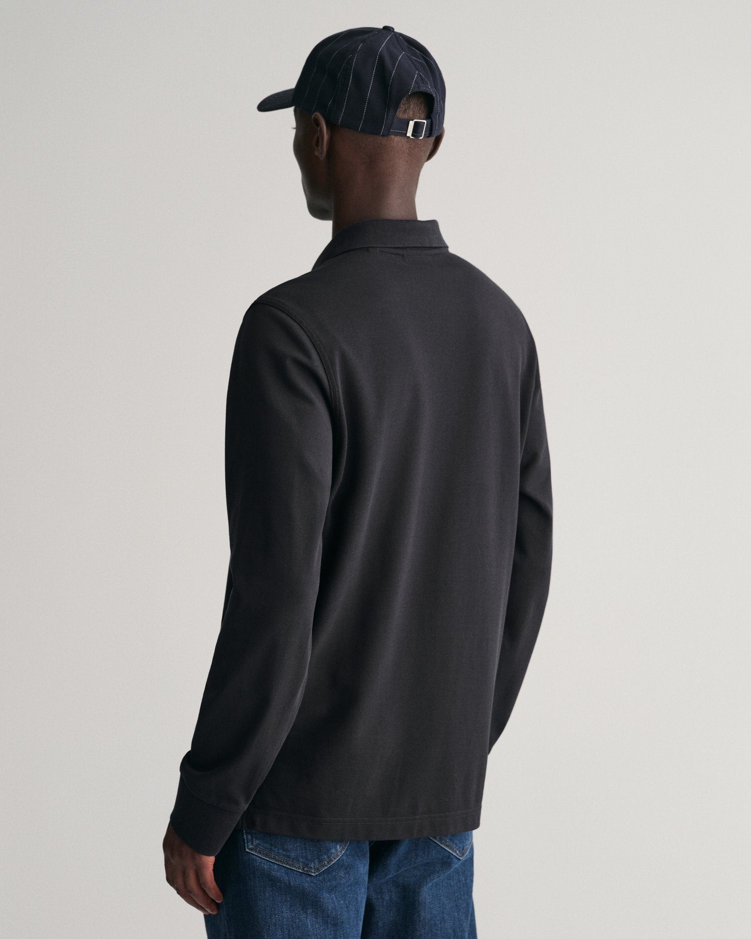 Gant Poloshirt REG SHIELD LS PIQUE RUGGER mit Logotickerei auf der Brust