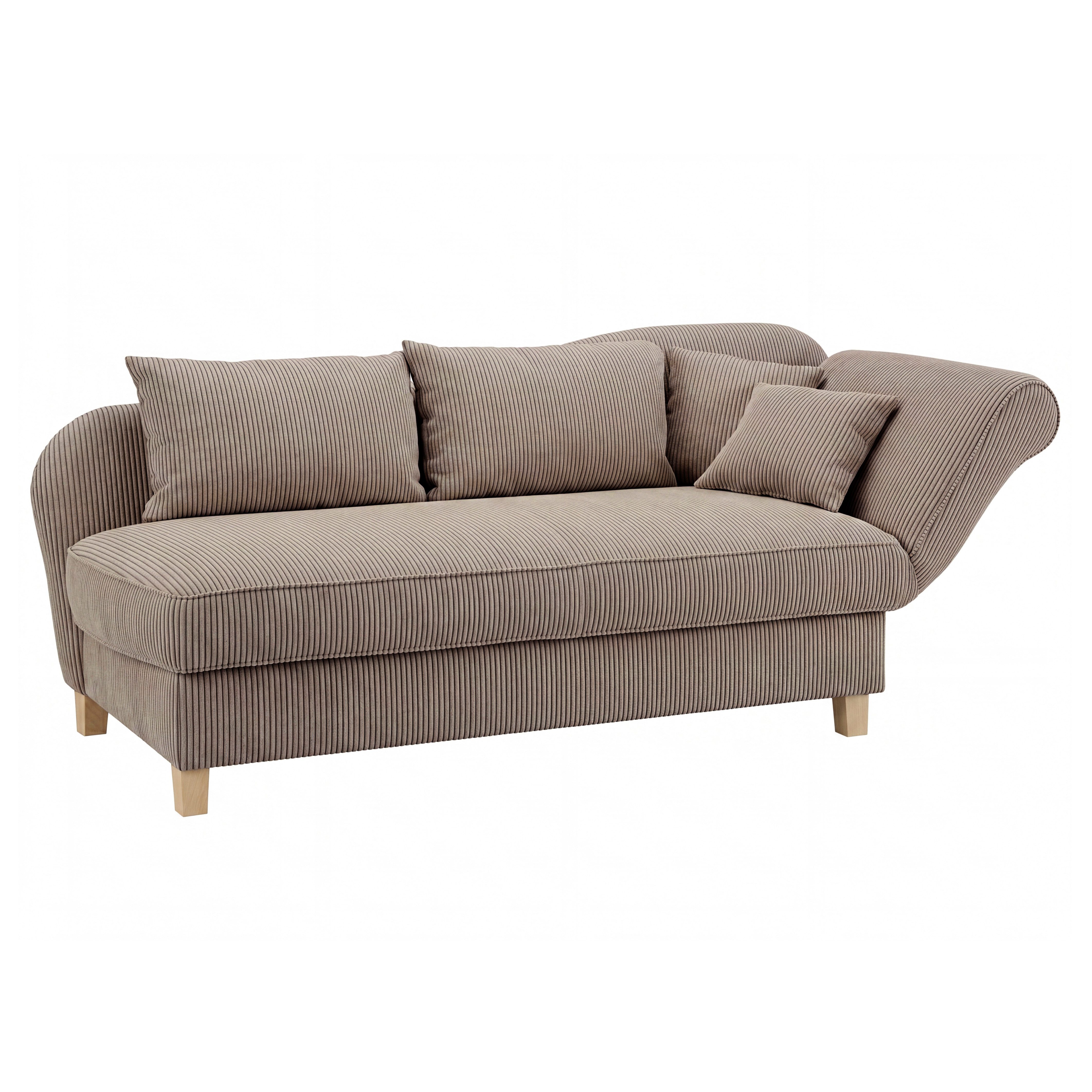 Max Winzer® Recamiere Selma, mit Armteil rechts klappbar, Federkern, Bettkasten, Bettfunktion