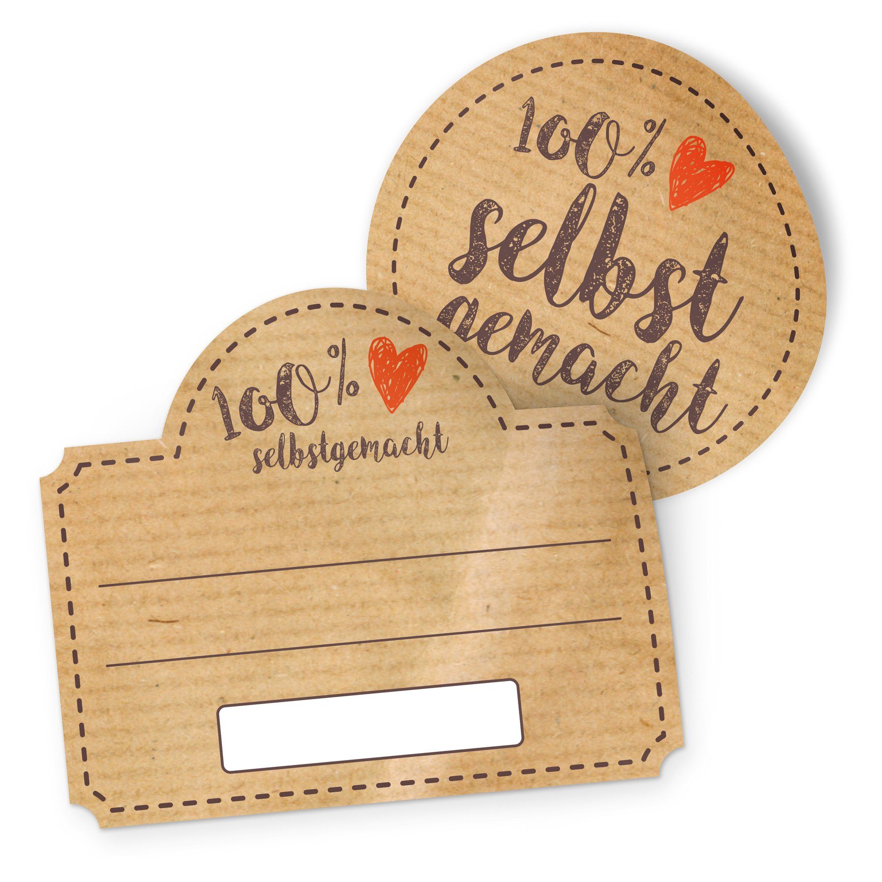 itenga Aufkleber itenga Marmeladensticker 10erSet Aufkleber Deckel und Glas zum Beschri