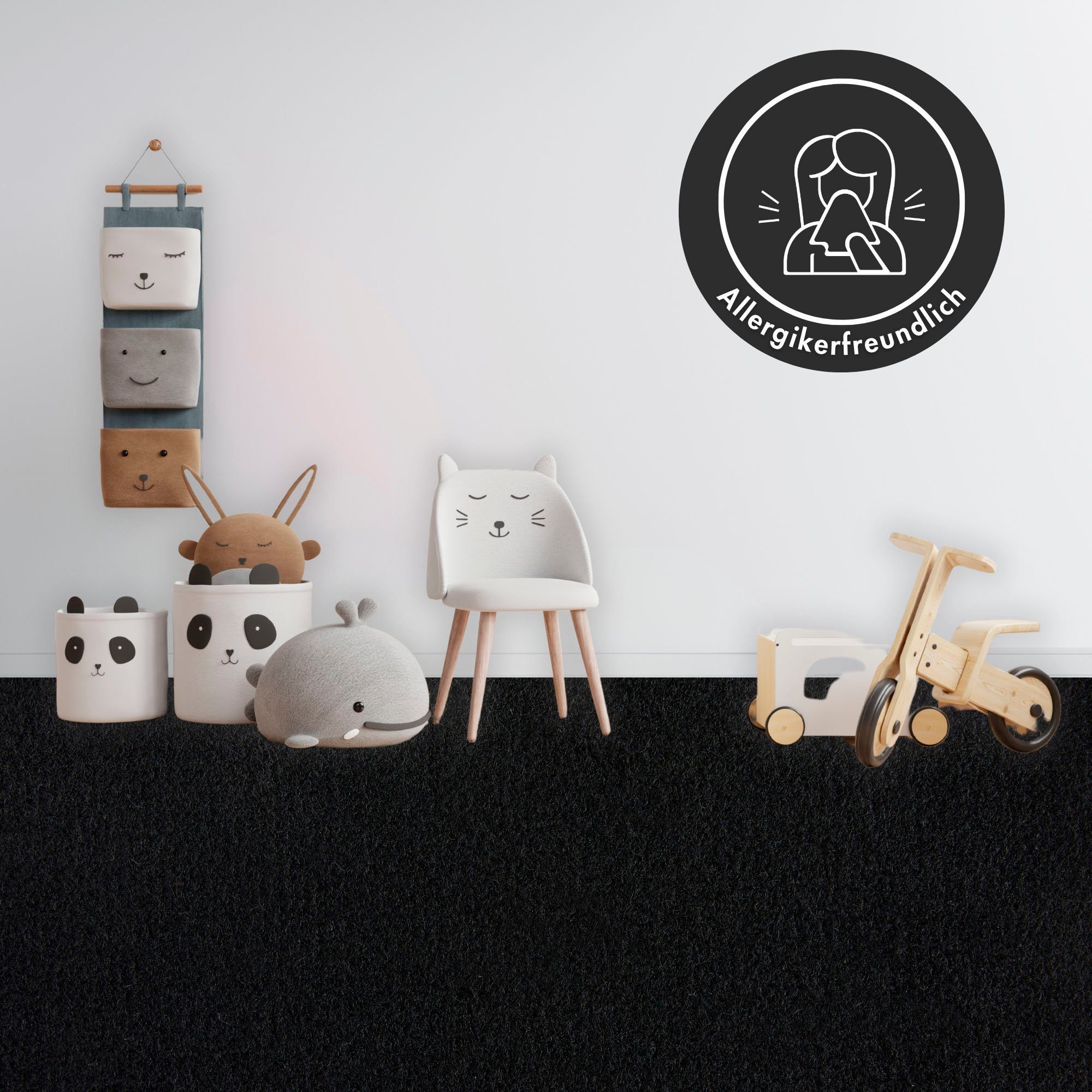 Andiamo Ковры Sina, Velours, Made in Belgium, rechteckig, Höhe: 6 mm, Uni Farben, Breite 400 cm, strapazierfähig, pflegeleicht, Wohnzimmer