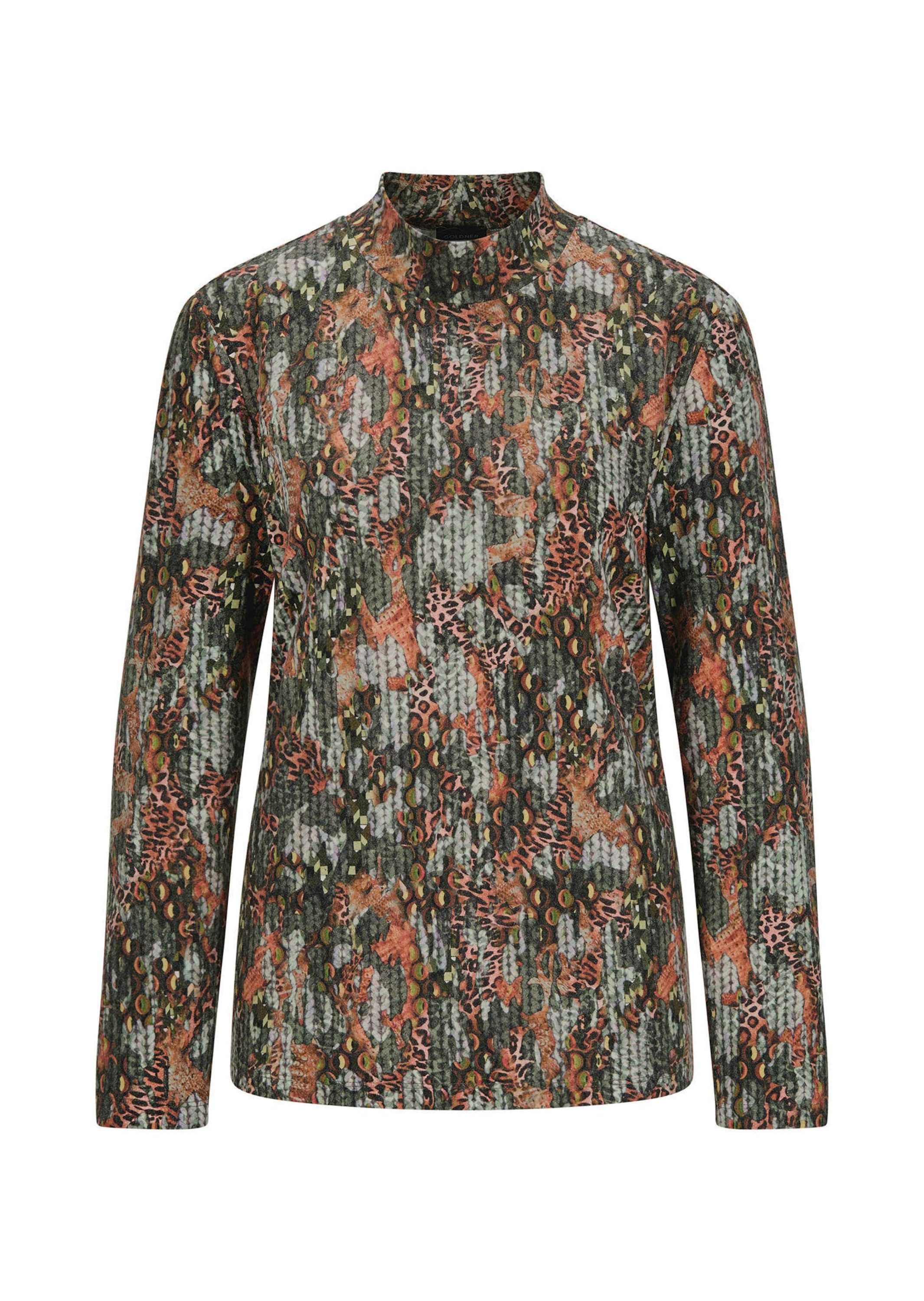 Langarmshirt Bedrucktes Jersey-Shirt, Langarm