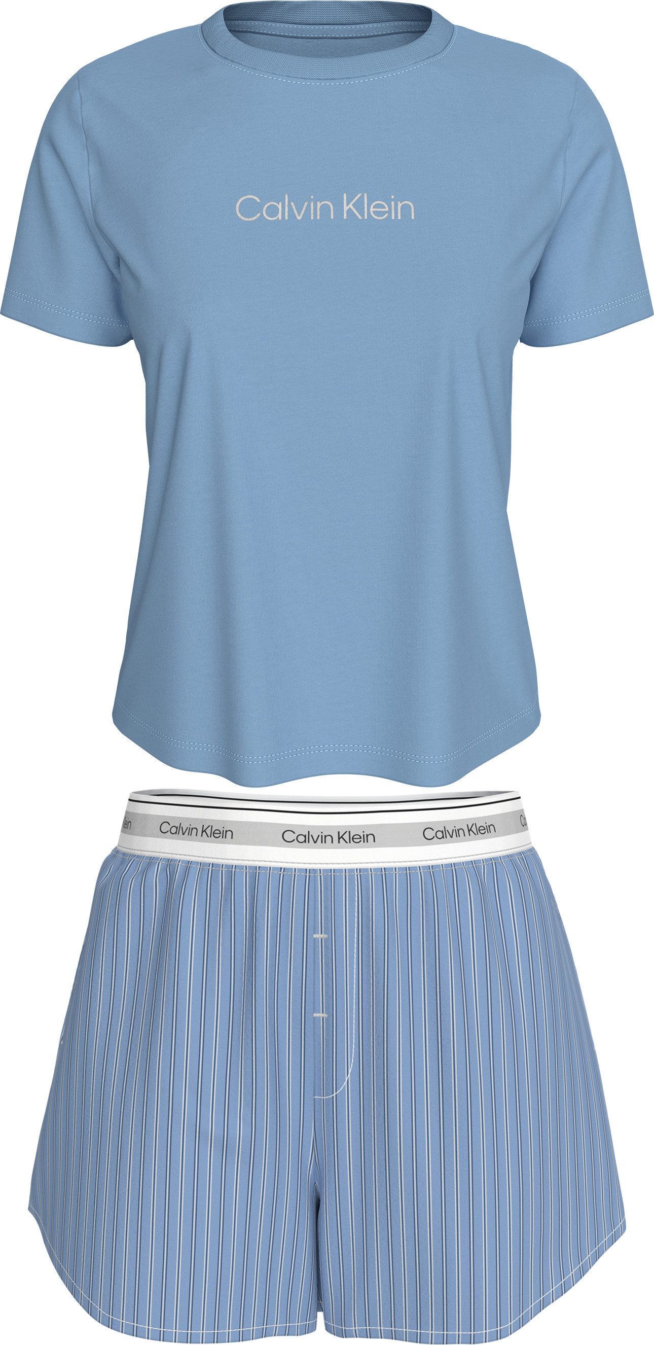 Calvin Klein Underwear Schlafanzug S/S TEE SHORT SET Mit elastischem Bund günstig online kaufen
