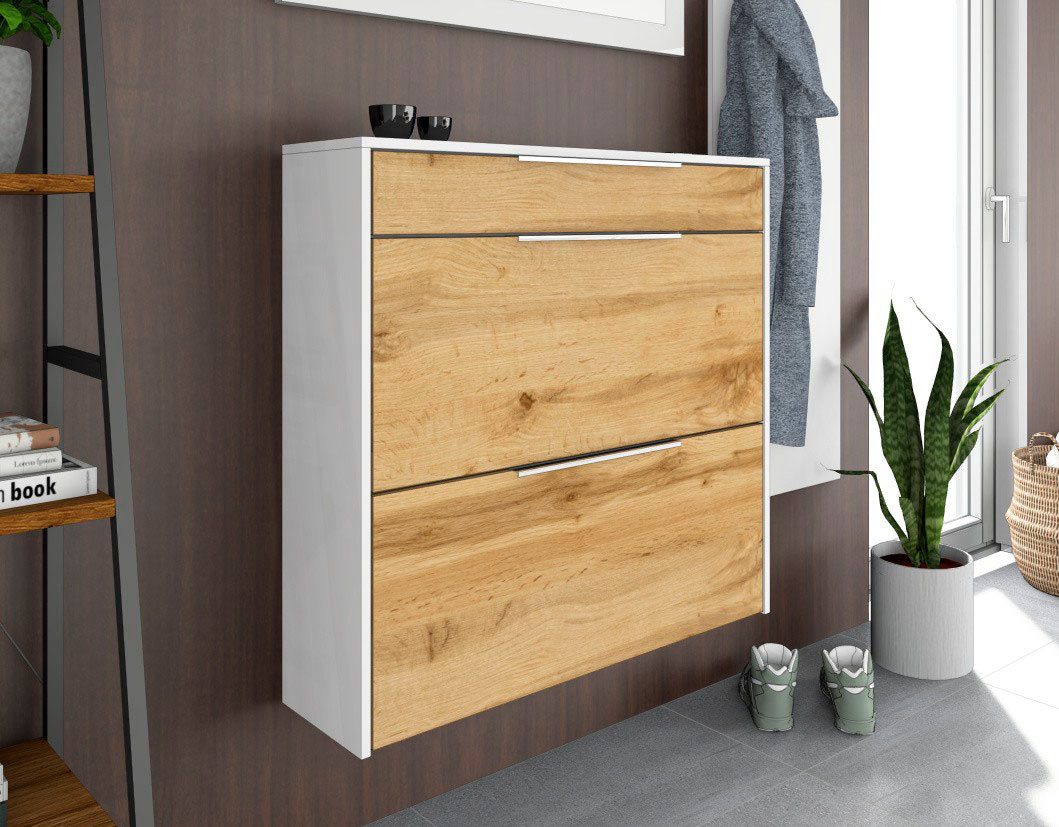 borchardt Möbel Schuhschrank Oliva Wandmontage, stehende Montage & Glasböden unter Mehr aus der Serie