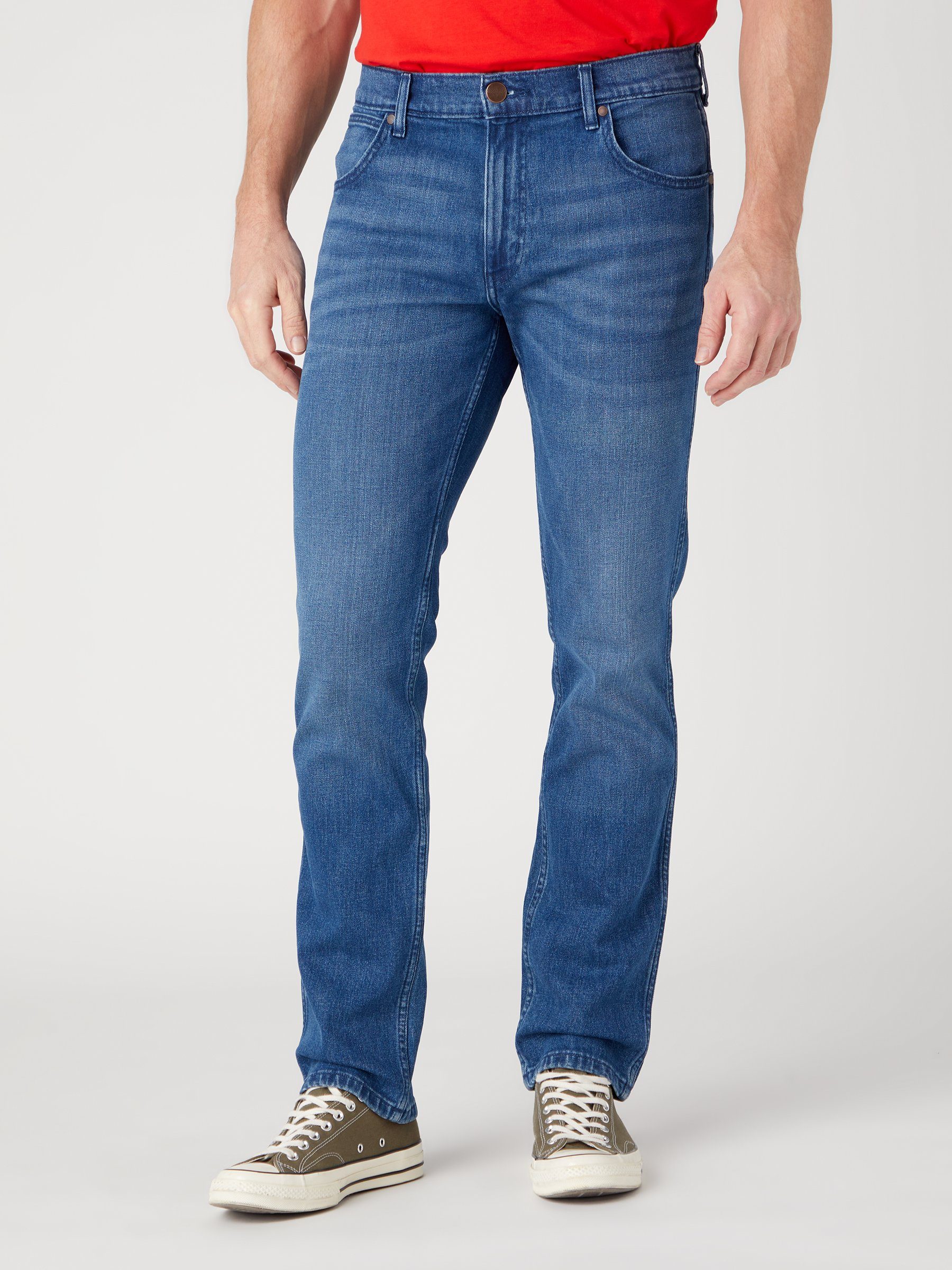 5-Pocket-Jeans WRANGLER GREENSBORO aries blue W15QAG42A