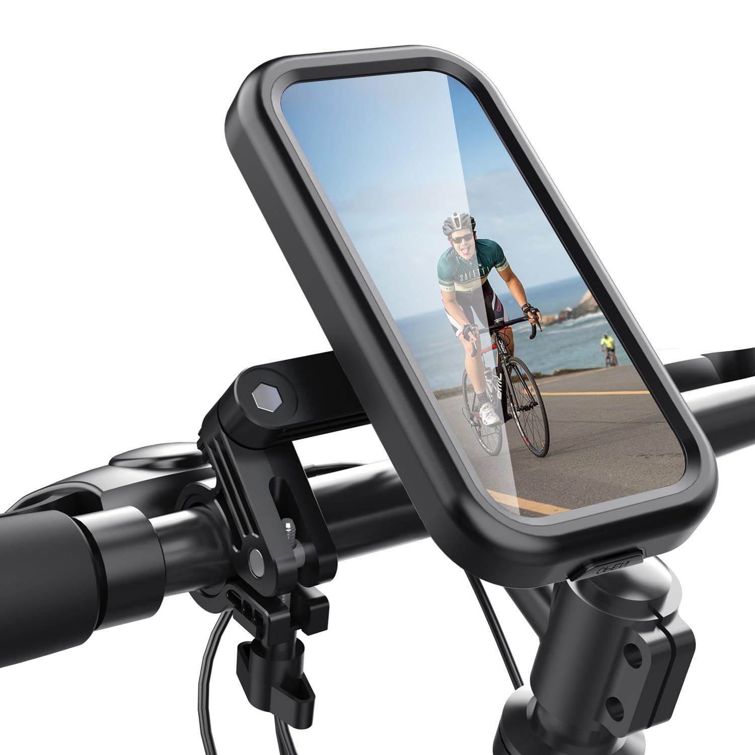 Handy-Halterung Wasserdichte Handyhalterung für Fahrrad und Motorrad, 360° drehbar