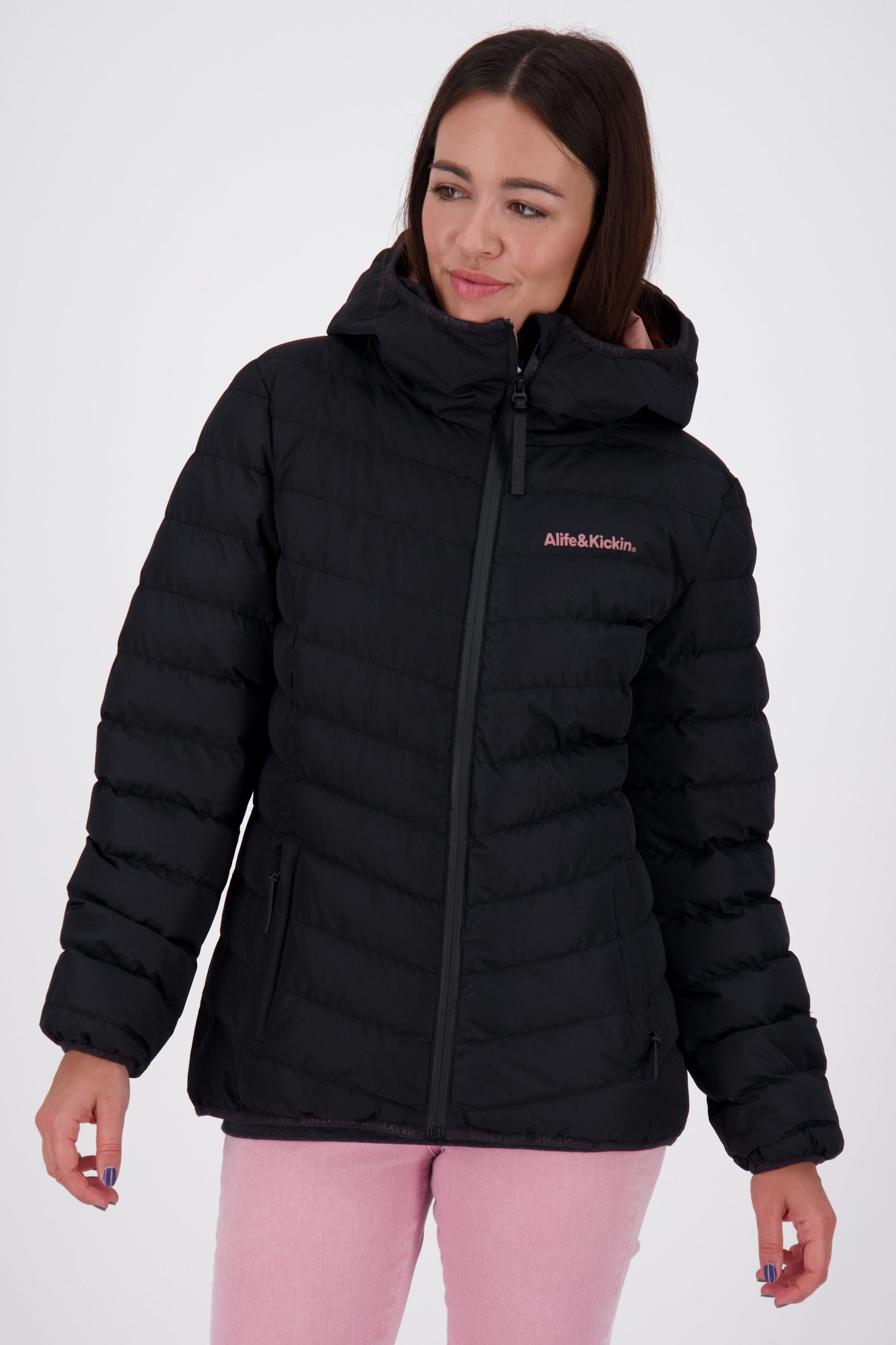 [Sorgfältig ausgewählte Produkte] Alife & Kickin Winterjacke Jacke RabeaAK A Jacket moonless gefütterte Winterjacke, Damen