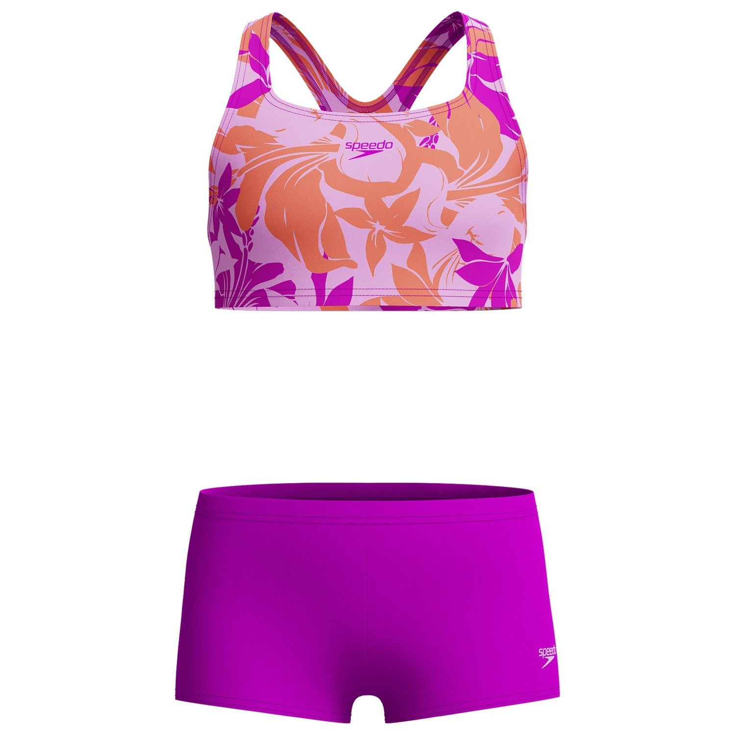 Bandeau-Bikini Boyleg zweiteiler Badeanzug