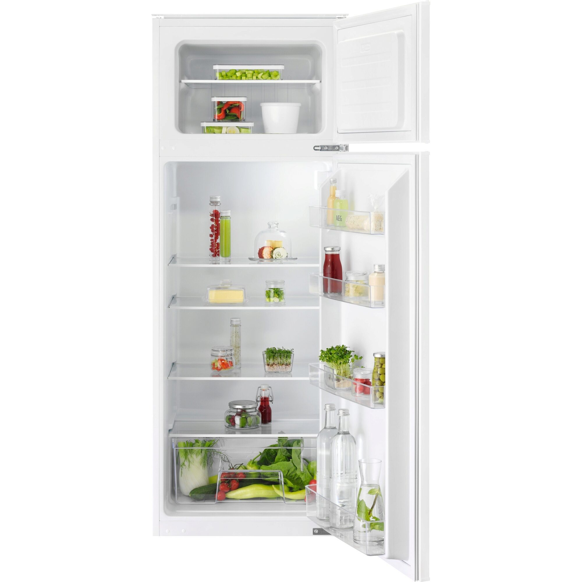 AEG Einbaukühlgefrierkombination 3000 TD3SS141ES, 144 cm hoch, 54 cm breit, LowFrost – weniger Eisbildung im Gefrierfach für selteneres Abtauen
