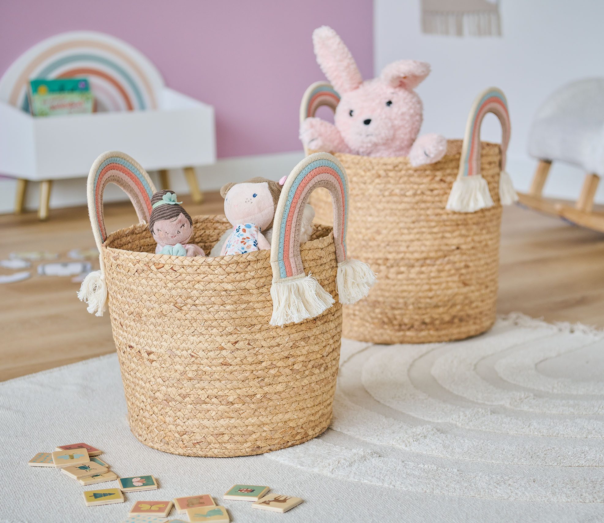 Zeller Present Wäschekorb Rainbow (Set, 2 günstig online kaufen