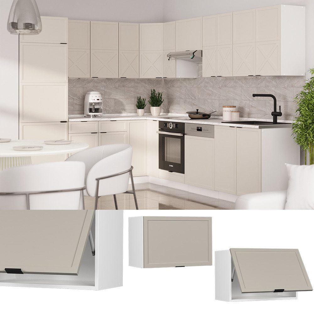 Vicco Hängeschrank Fame-Line, GrauBeige/Weiß, 60 cm günstig online kaufen