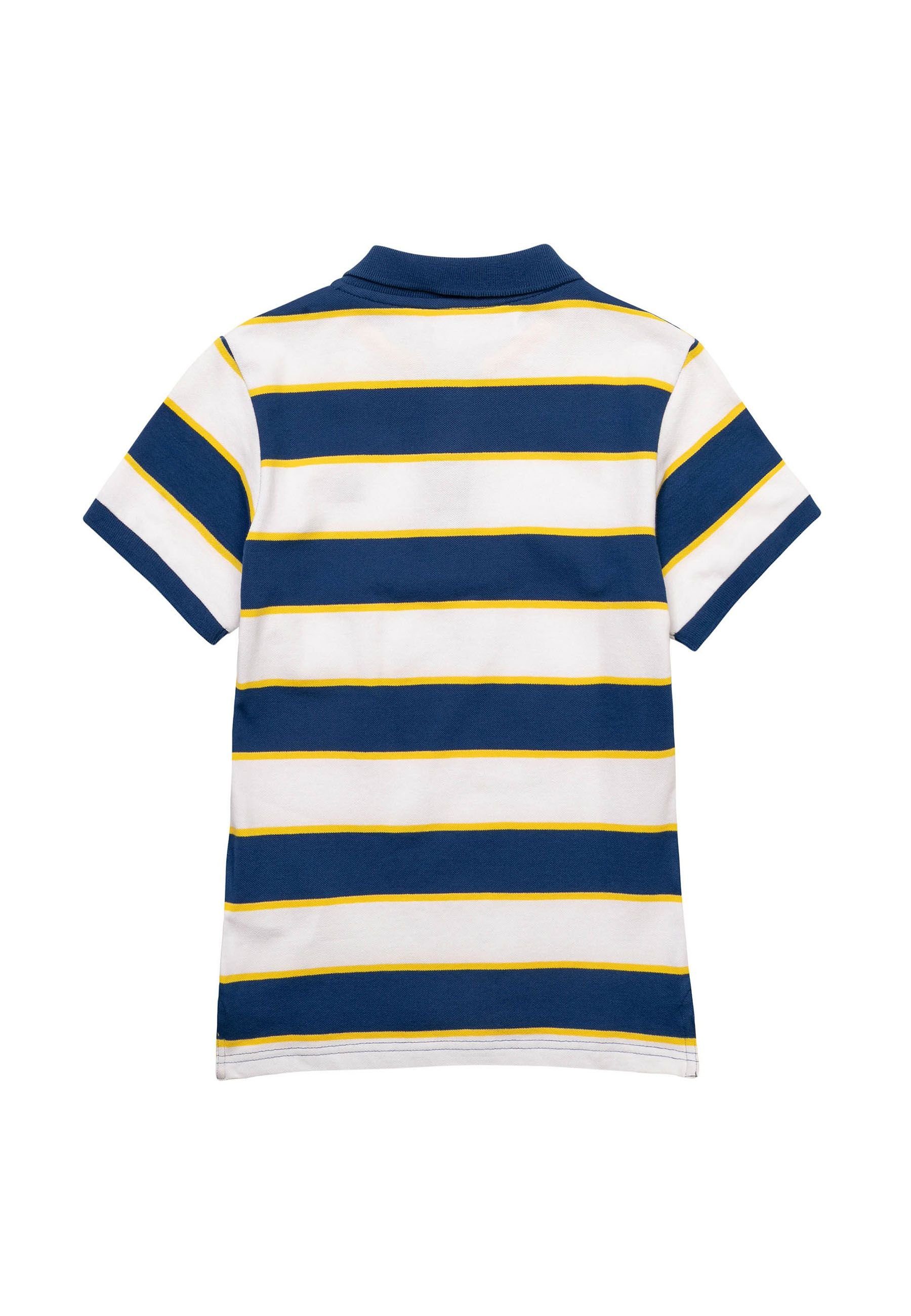 MINOTI Poloshirt Gestreiftes Blau (1y-14y) Poloshirt