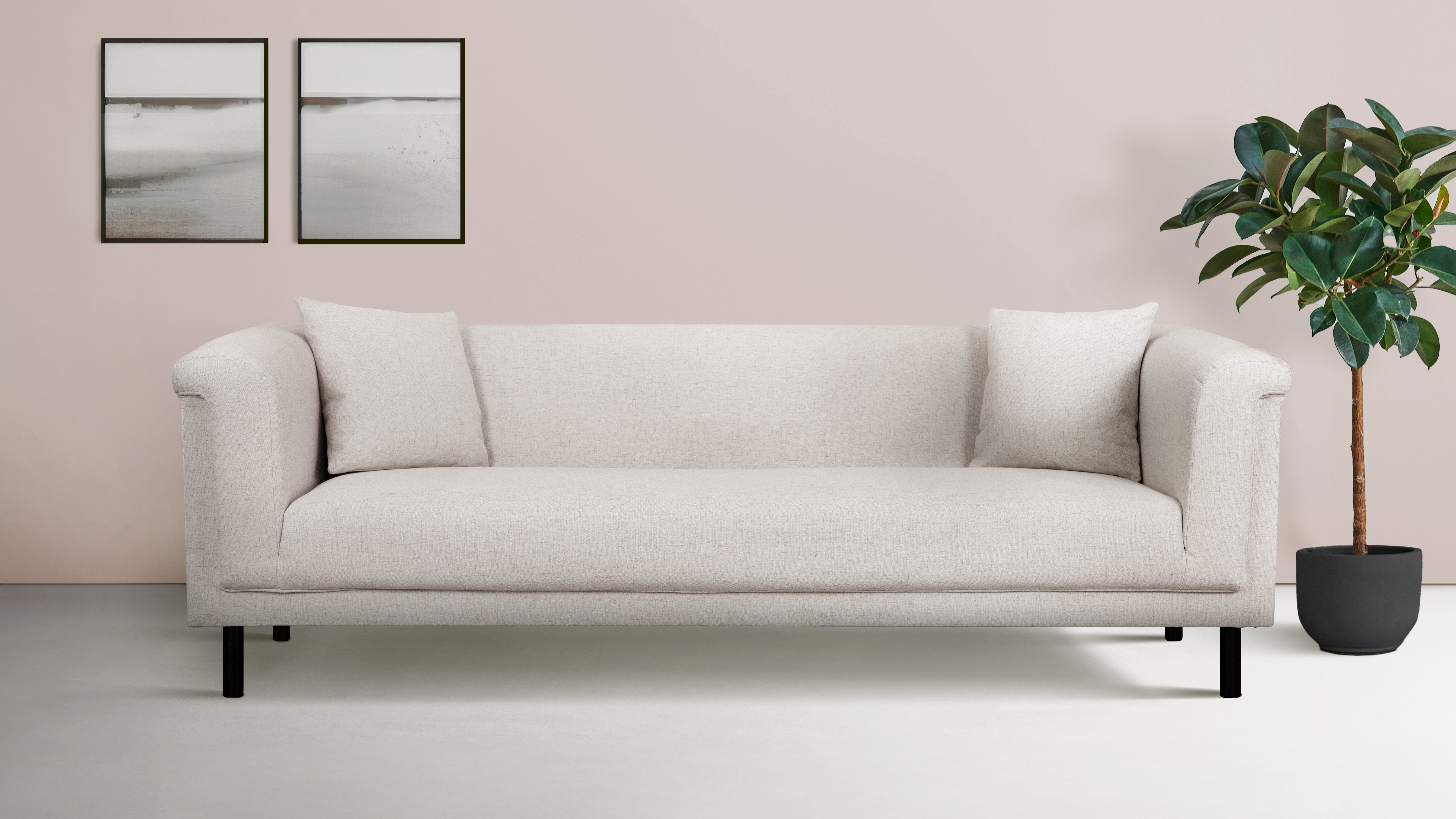 Home affaire 3-Sitzer AGNIA B/T/H: 210/85/71 cm, incl. Zierkissen, auch in Cord und Bouclé
