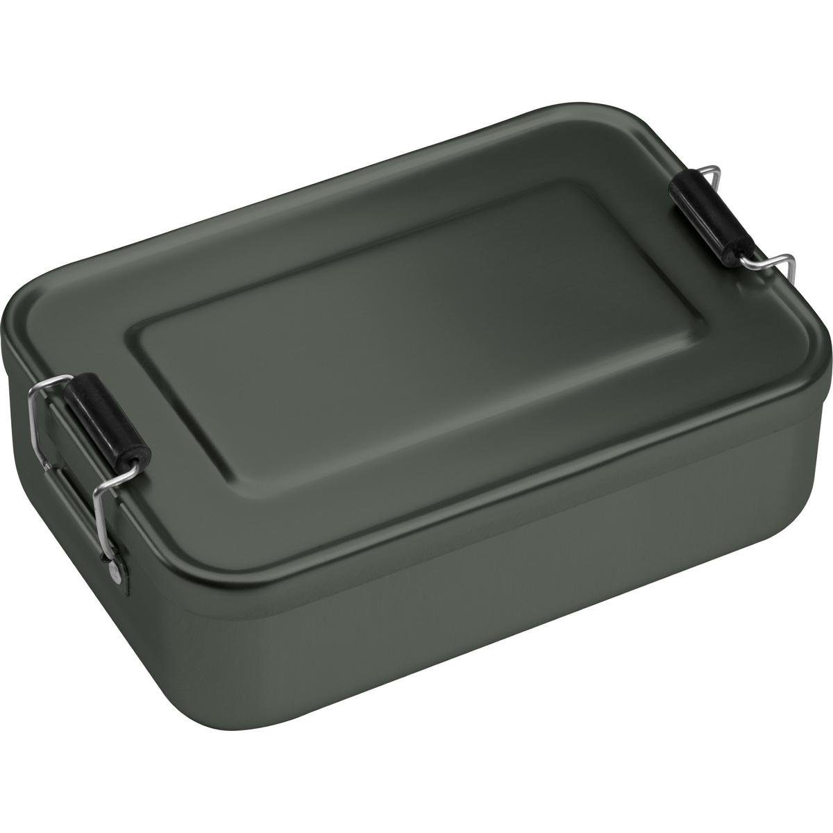 Lunchbox Brotzeitdose aus Aluminium / Lunchbox / Brotdose / Farbe: anthrazit