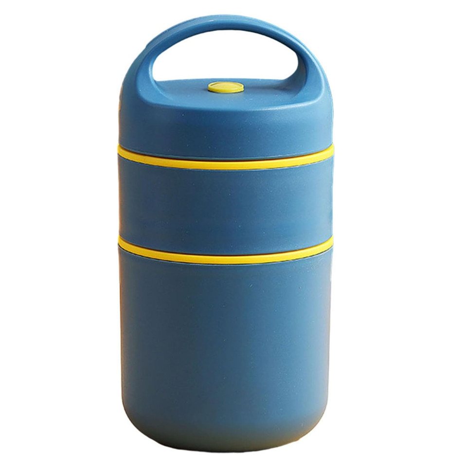 Zaewry Thermobehälter Edelstahl Lunchbox to go – Warmhaltebehälter Edelstahl, Edelstahl, Auslaufsicherer Lunchbox - Vielseitiger Müsli to go Becher