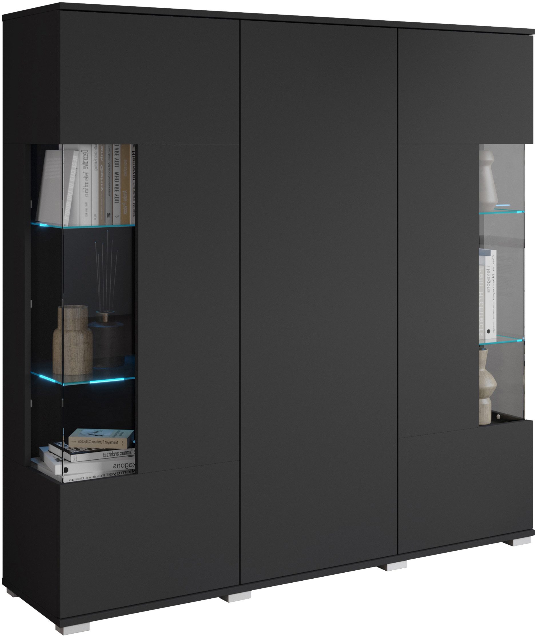 INOSIGN Highboard KENIA Graphite - toller Stauraum