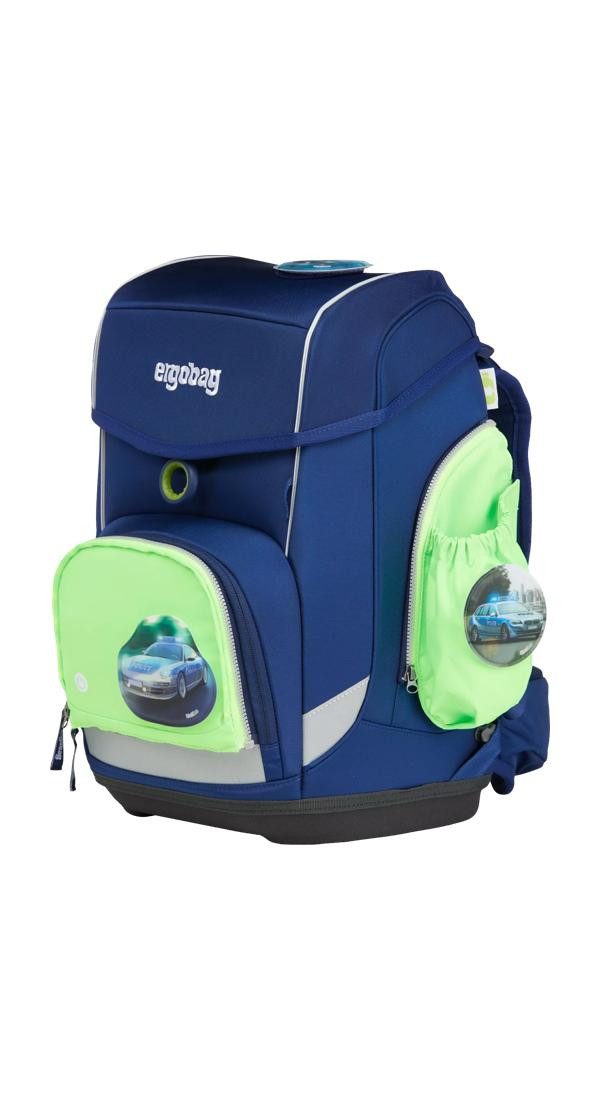ergobag Schulranzen Fluo LED Seitentaschen Set, reflektierend