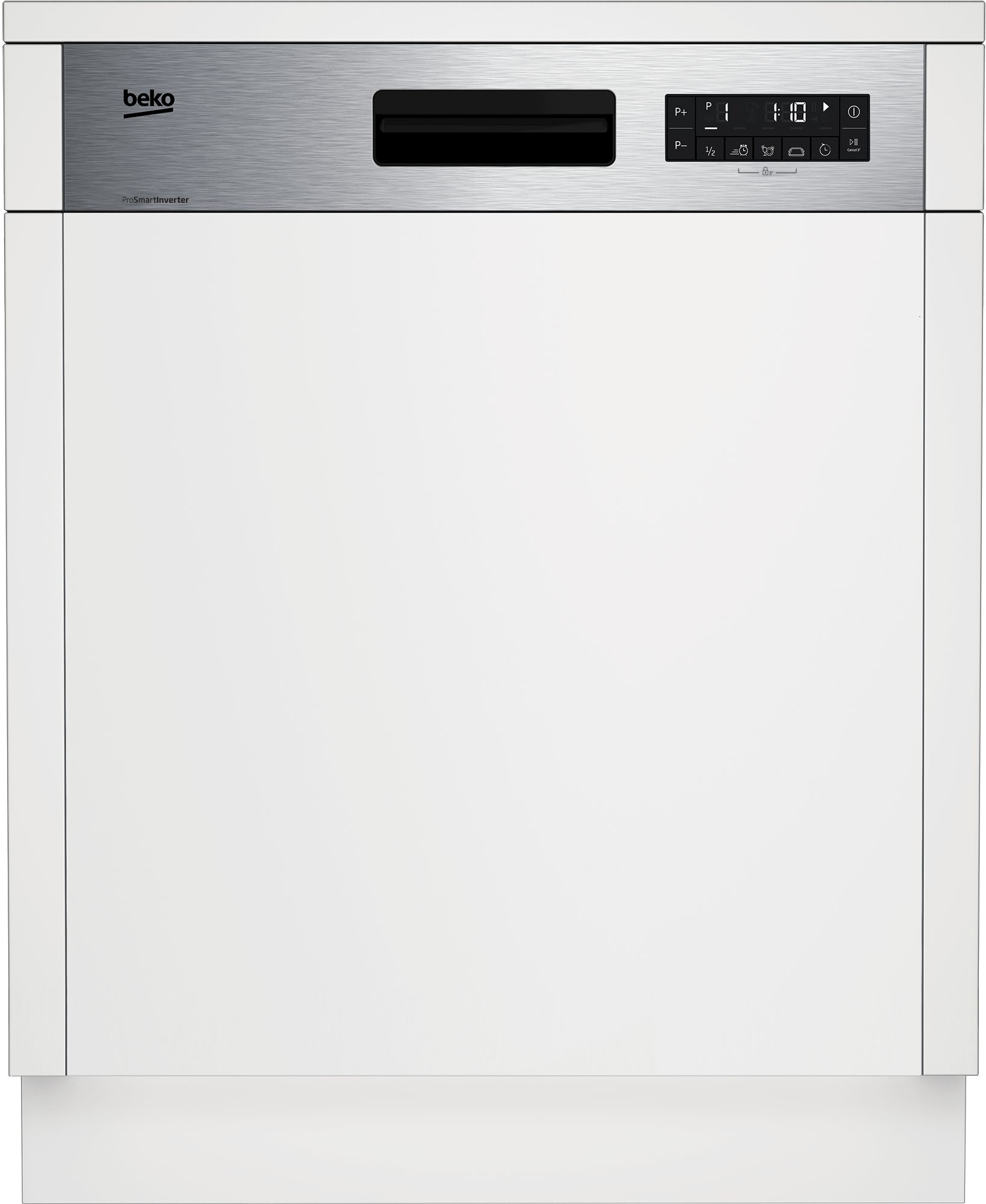 BEKO teilintegrierbarer Geschirrspüler BDSN36451X, 9,5 l, 14 Maßgedecke