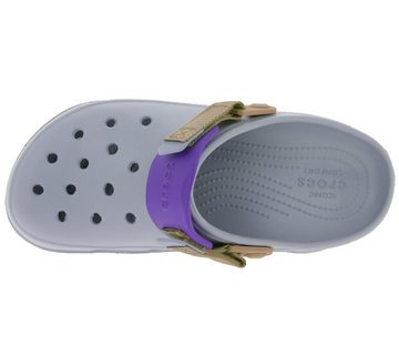 Crocs crocs Classic All-Terrain Clogs bequeme Pantoffeln mit Klettverschluss 206340 - OID Hausschuhe Blau/Grau Clog