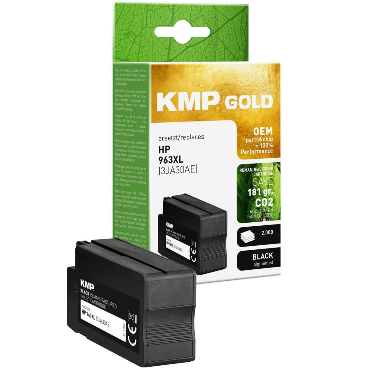 KMP Tintenpatrone Original HP 3JA30AE 963 XL Tintenpatrone