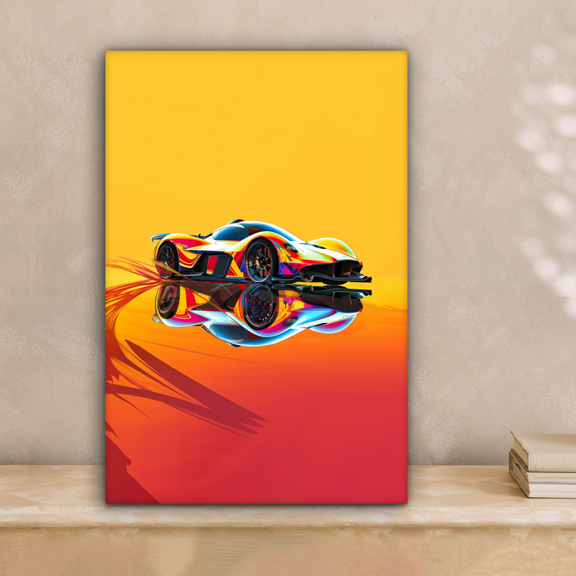 OneMillionCanvasses® Leinwandbild Auto - Rennen - günstig online kaufen