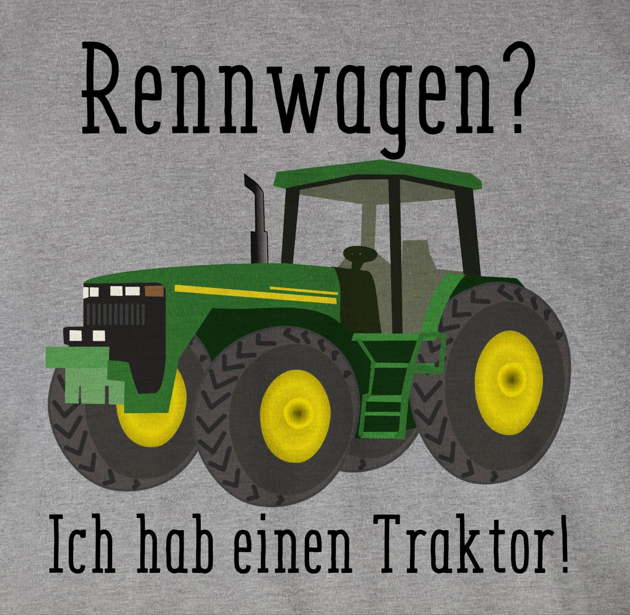 T-Shirt Ges einen Traktor Trecker Bauer Landwirt Rennwagen Shirtracer Traktor - Grau 1 Ich meliert Geschenk habe