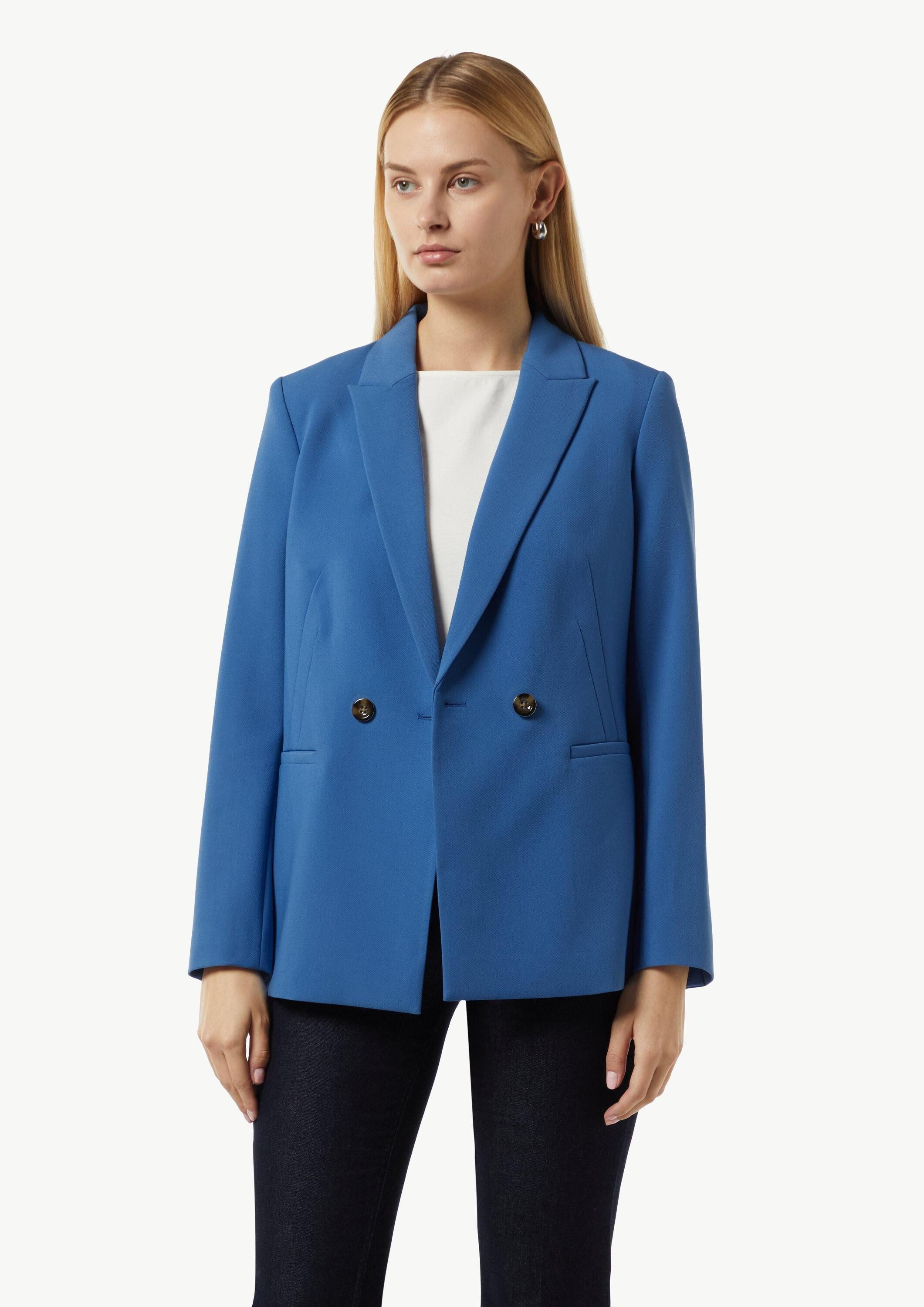comma Jackenblazer Indoor-Blazer Antaillierter Twill-Blazer