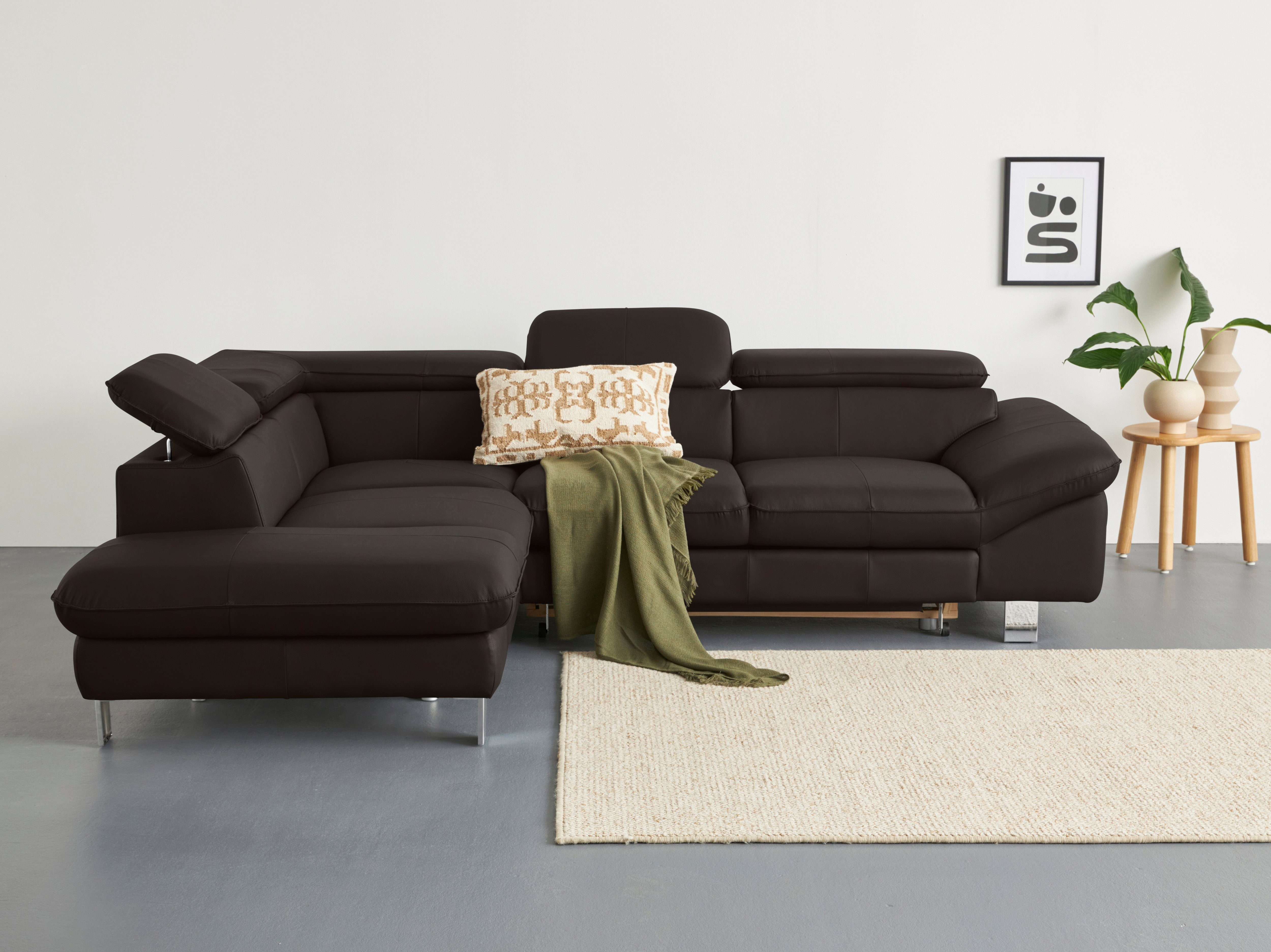 COTTA Ecksofa Driver L-Form, mit Kopfteilverstellung, günstig online kaufen