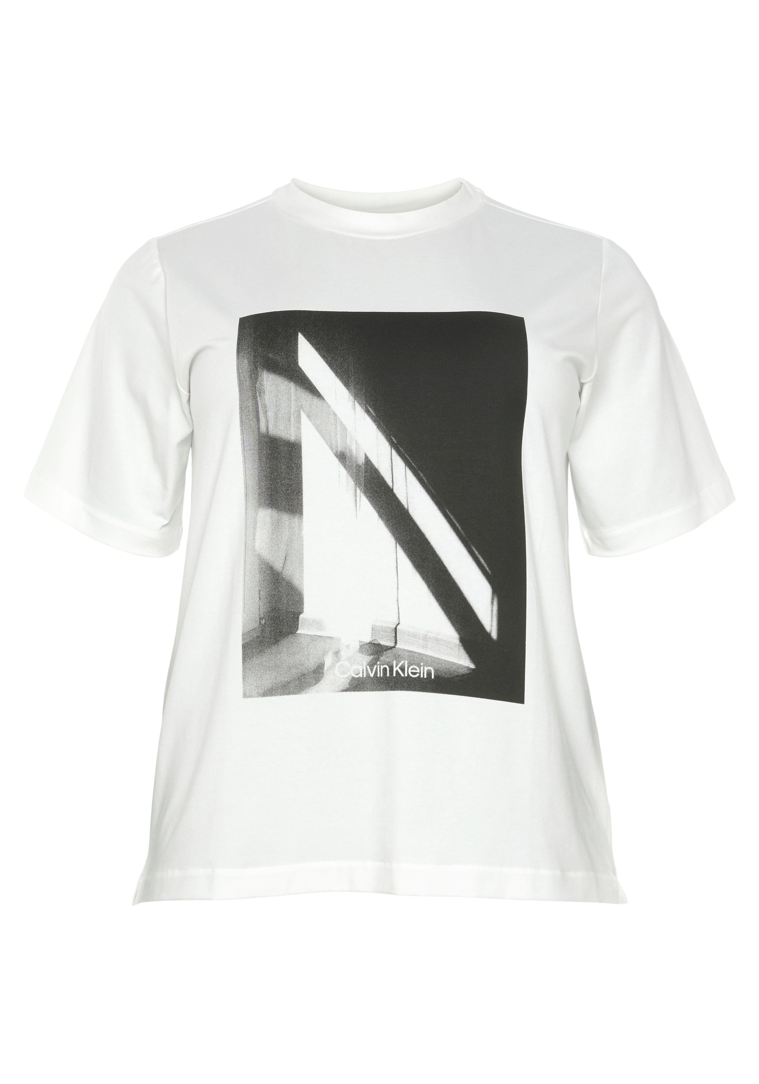 Calvin Klein Curve Rundhalsshirt SHADOW BOX PRINT TEE INCLU mit coolem Box-Print | T-Shirts