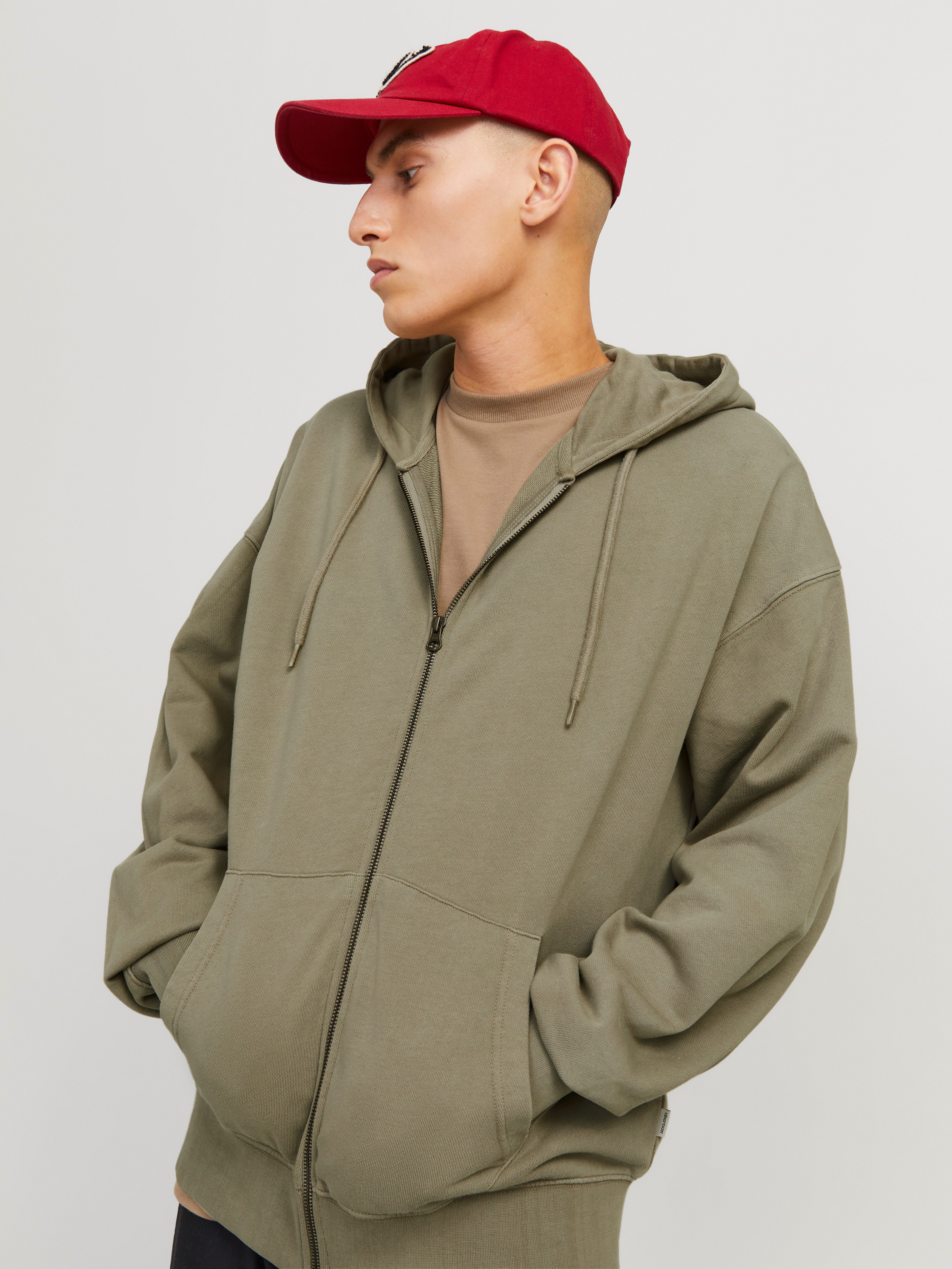 Jack & Jones Kapuzensweatjacke JJECHARGE Hoodie mit Kapuze, Kordelzug und T günstig online kaufen