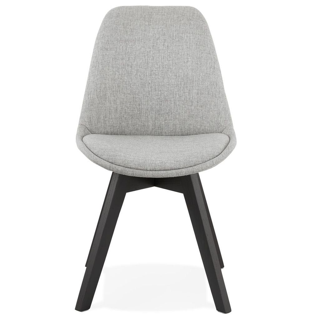 KADIMA DESIGN Stuhl x Dunkles IVY 56 (grey,black) x Esszimmerstuhl Grau Grau Textile 48 82