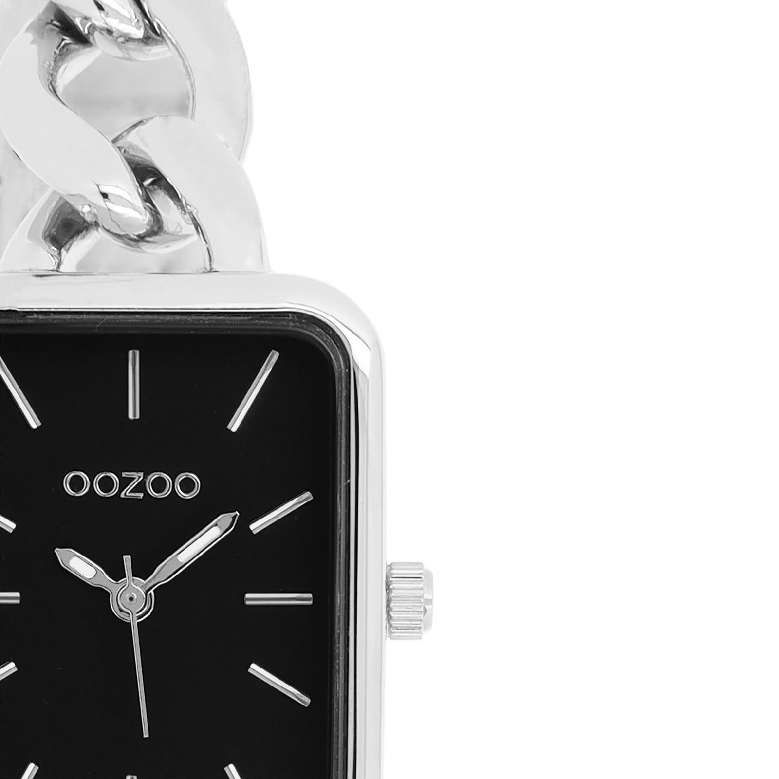 OOZOO Quarzuhr Oozoo Damen Armbanduhr Timepieces Analog, (Analoguhr), Damenuhr rechteckig (ca. 22,5x28,5mm) Edelstahlarmband, Fashion-Style