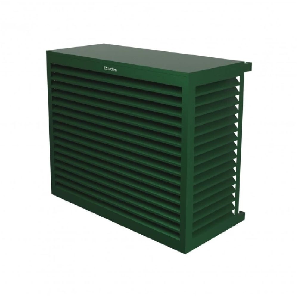 DECO Clim Wärmepumpen-Verkleidung DECOCLIM Klimaanlagen Wärmepumpen Abdeckung Schutzverkleidung Moosgrün
