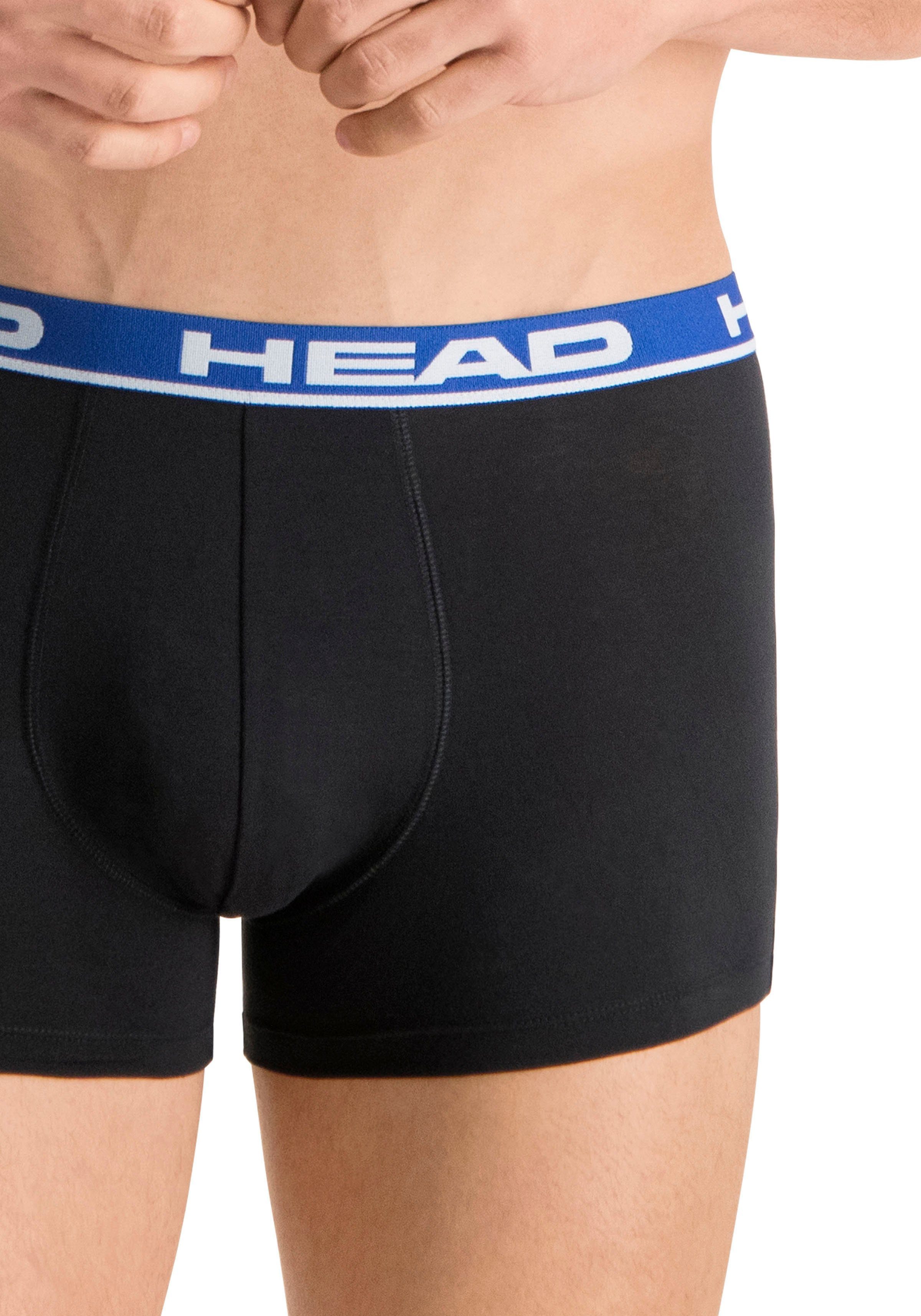 Boxershorts Baumwolle blue-black (2-St) superweicher aus Trunks Head