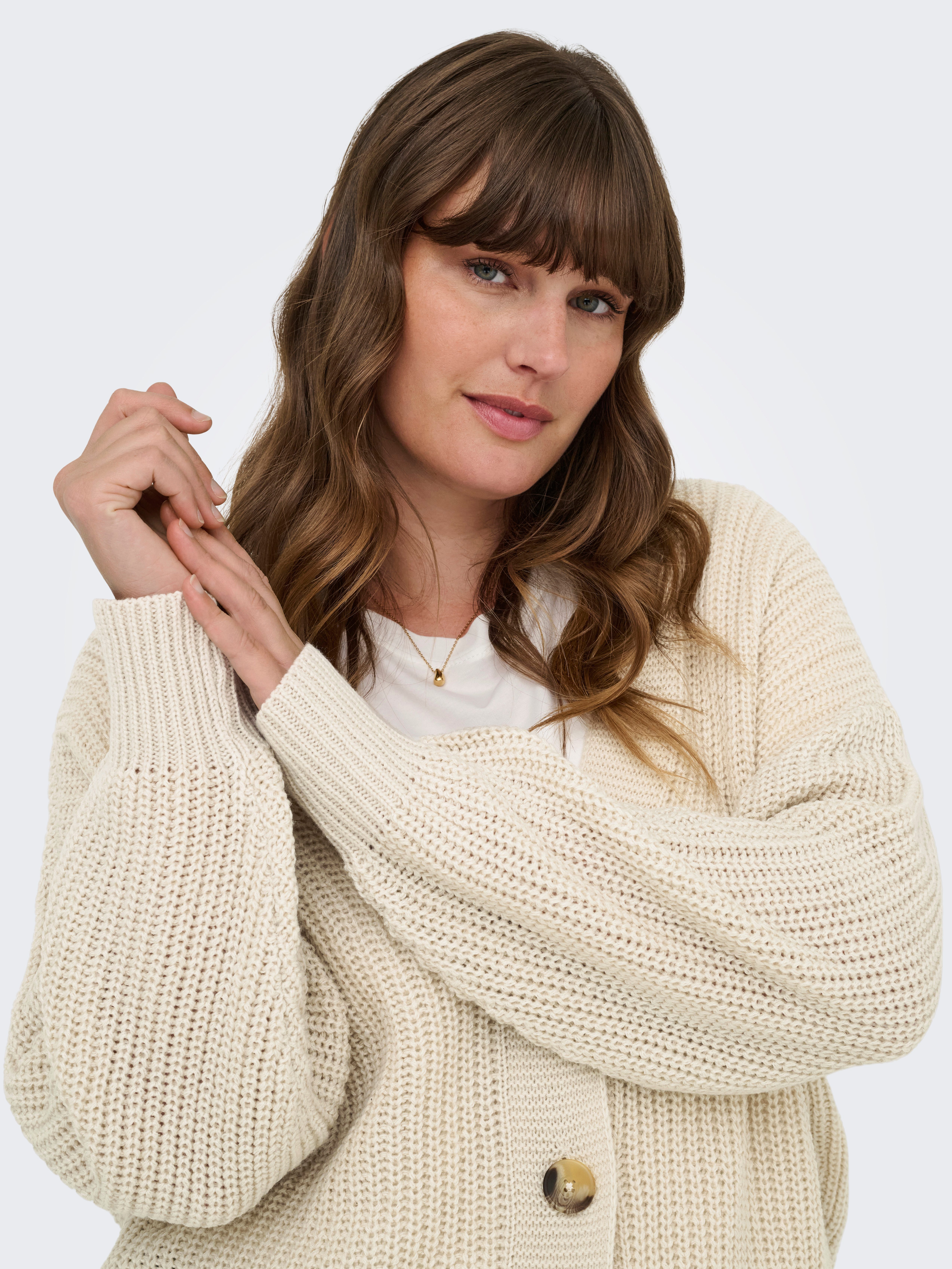 ONLY CARMAKOMA Strickjacke CARCAROL NICE L/S CARDIGAN KNT NOOS
