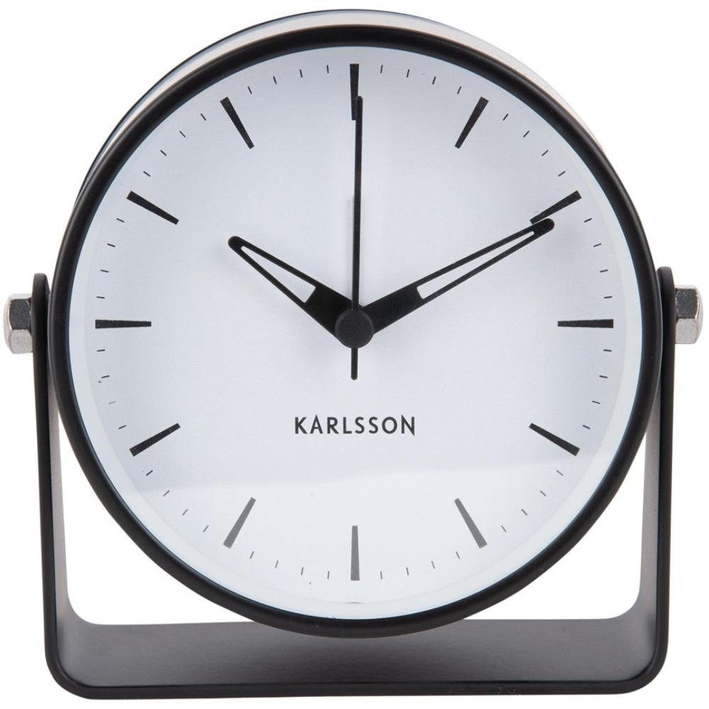 Karlsson Uhr Wecker Calm Metal Black – Bild 2 von 4