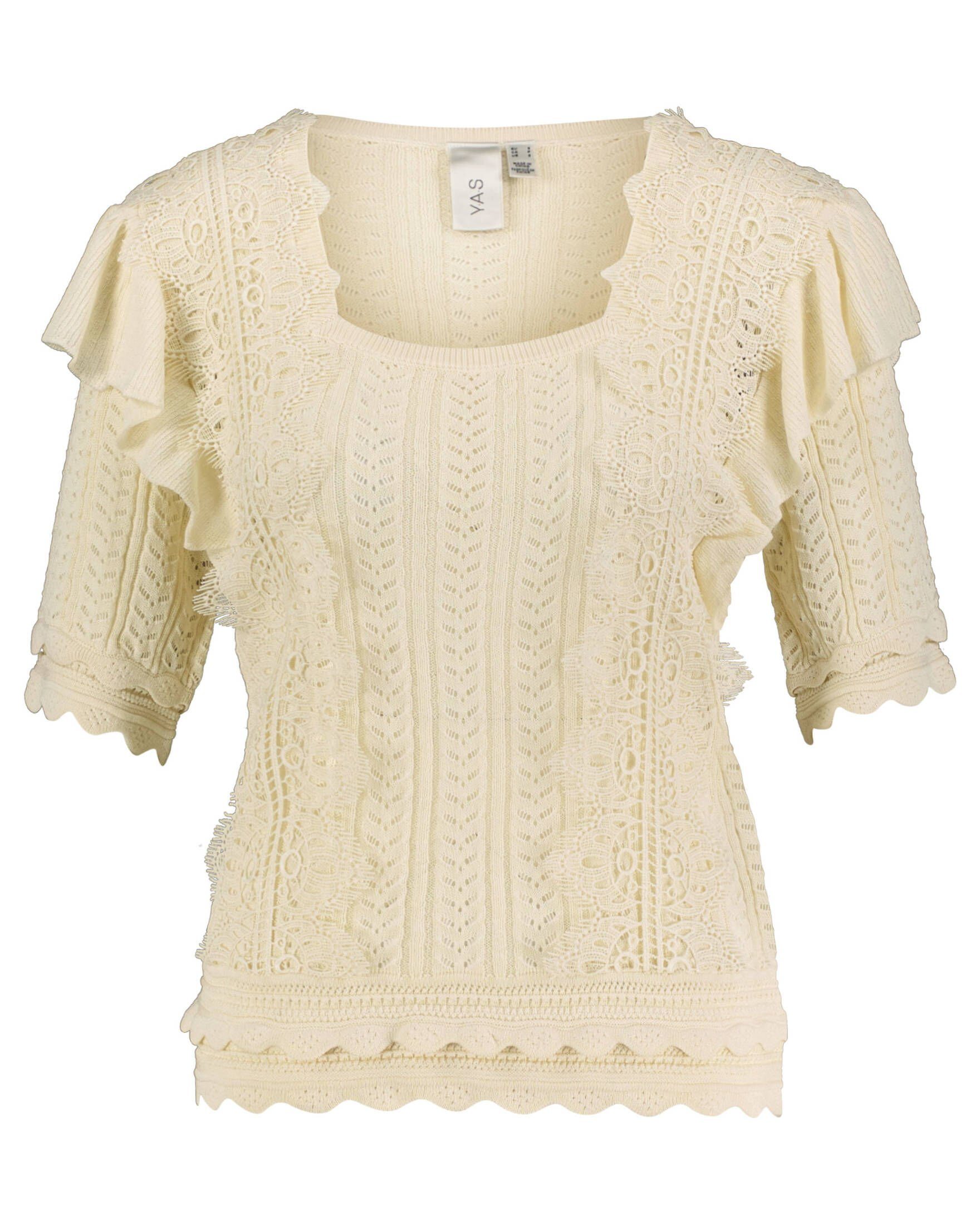 Y.A.S T-Shirt Damen Stricktop YASMILA (1-tlg)